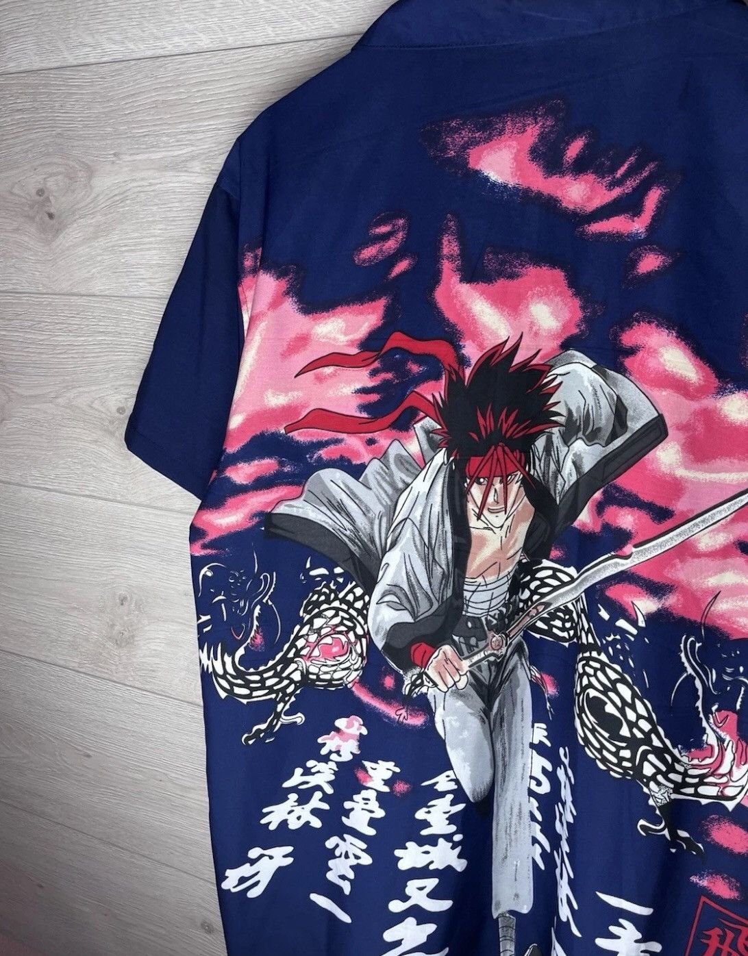 Other Vintage Mens Micro Z Anime AOP All Over Print Button Up Size US L / EU 52-54 / 3 - 10 Thumbnail