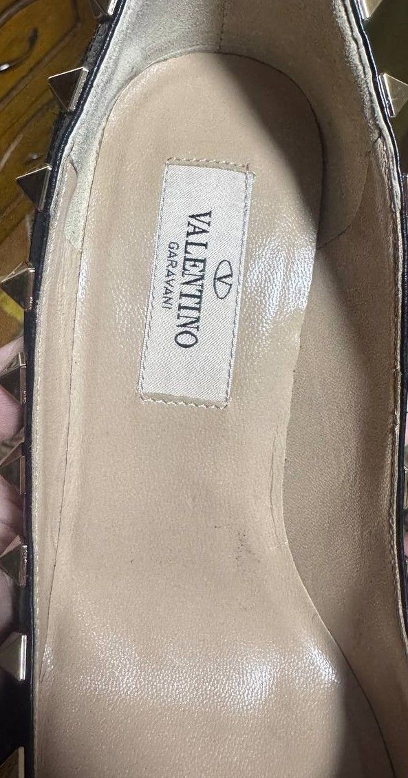 Valentino Valentino Garavani Pump Heel Studded Suede Black Size US 4.5 / IT 34.5 - 8 Thumbnail