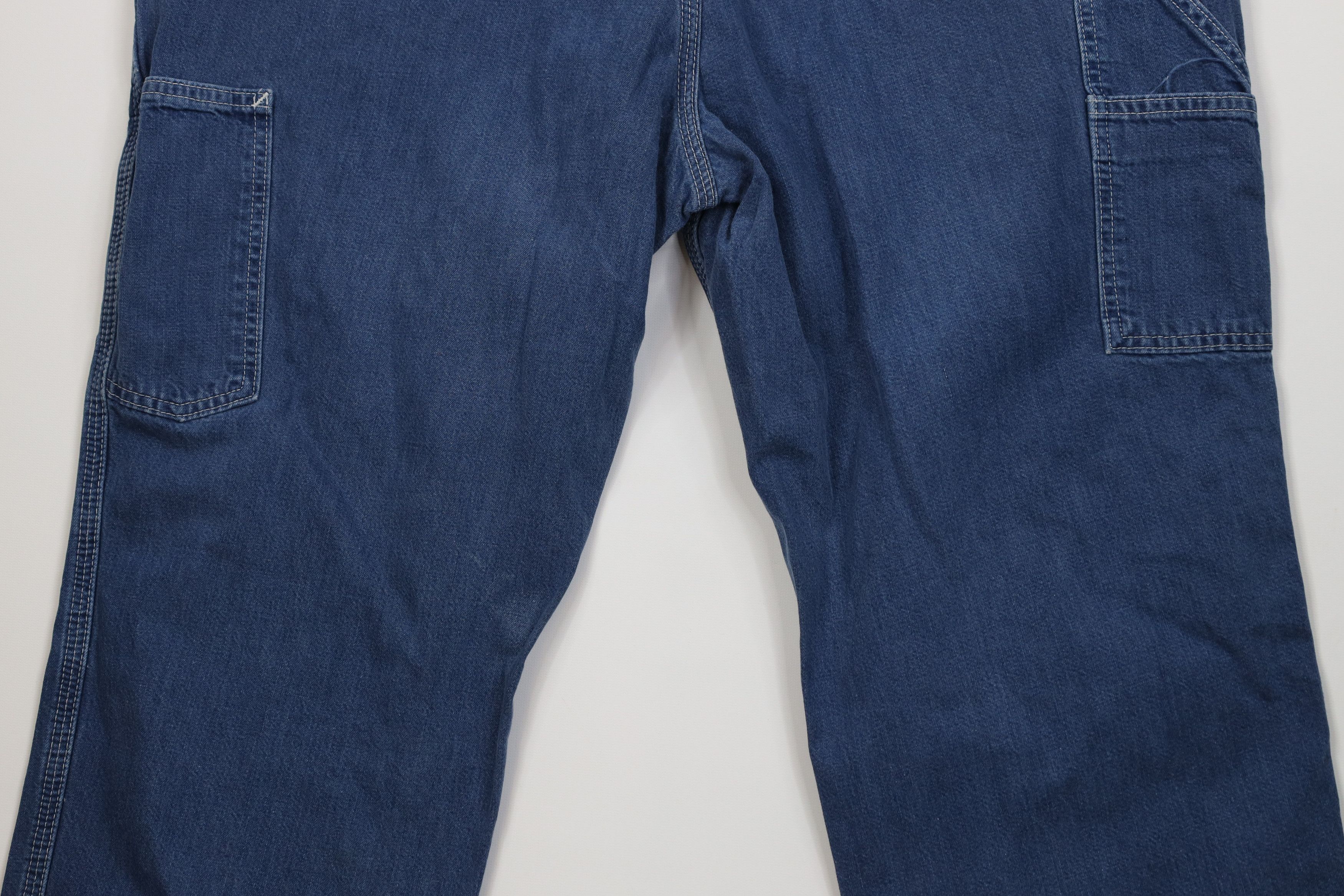 Carhartt Vintage Y2K Carhartt Wide Leg Dungaree Denim Jeans Blue Size US 38 / EU 54 - 13 Thumbnail
