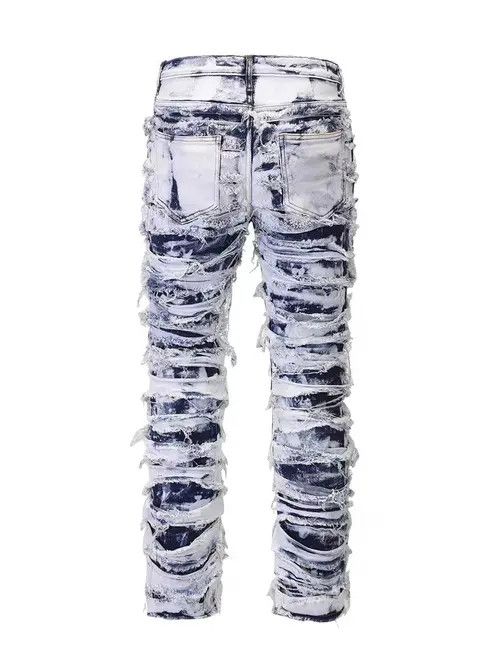 VIBE Street Knife Distressed Washed Distressed Jeans Size US 30 / EU 46 - 3 Thumbnail