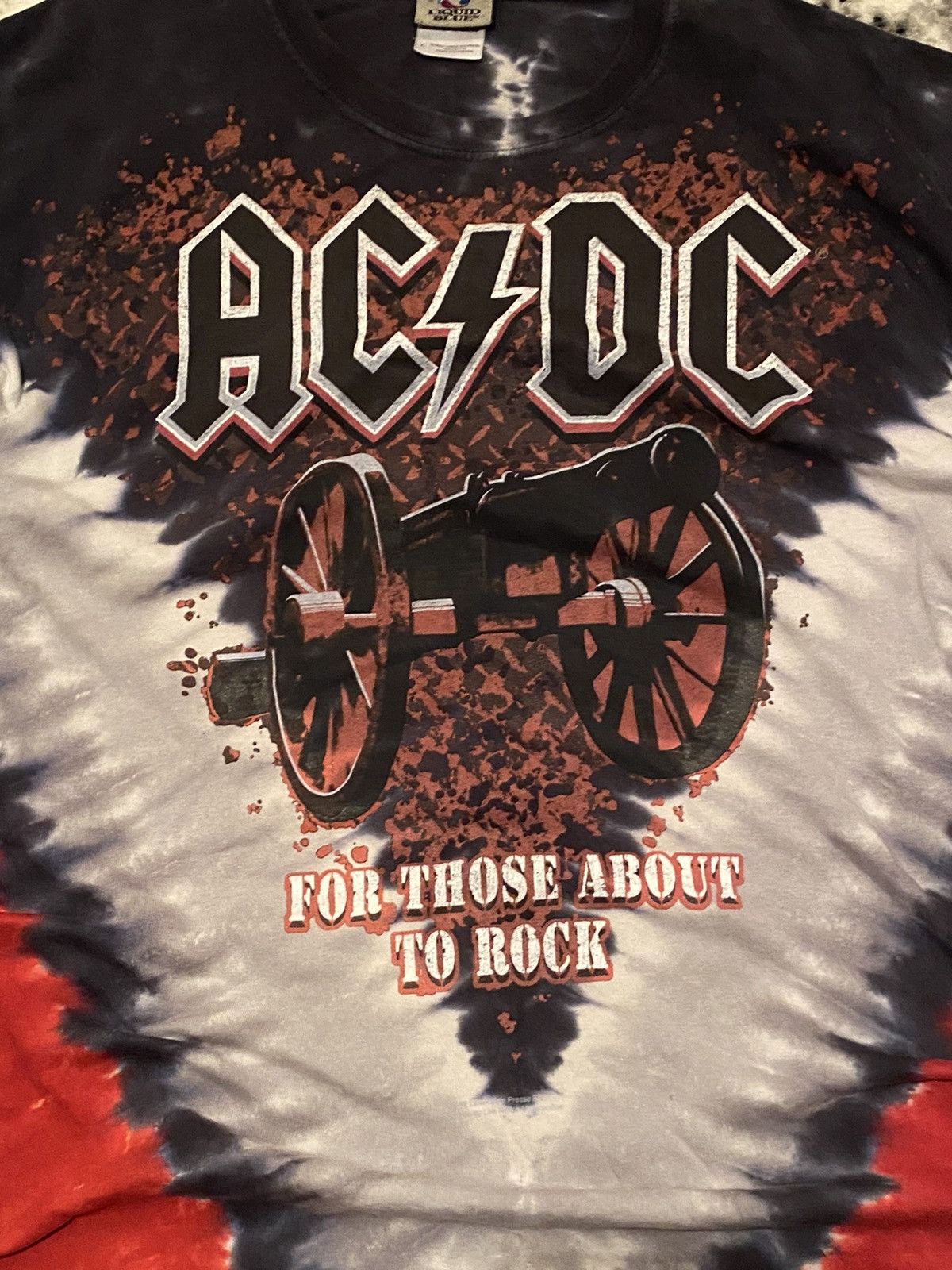 Band Tees × Liquid Blue × Vintage Vintage ACDC Tee Streetwear Big Central Logo Y2k Rock Size US M / EU 48-50 / 2 - 7 Thumbnail