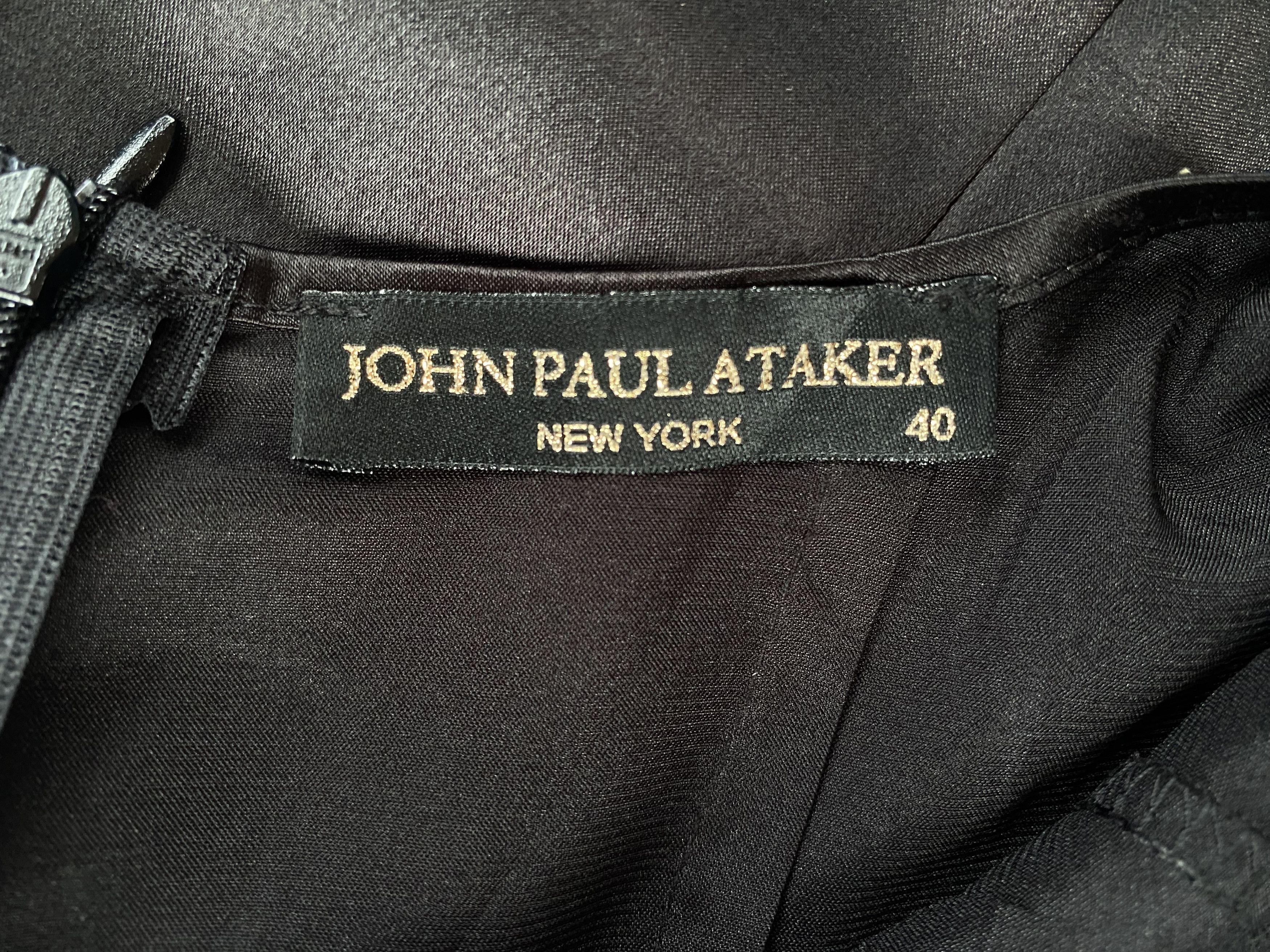 Designer John Paul Ataker Black Silky Dress Size S / US 4 / IT 40 - 4 Thumbnail