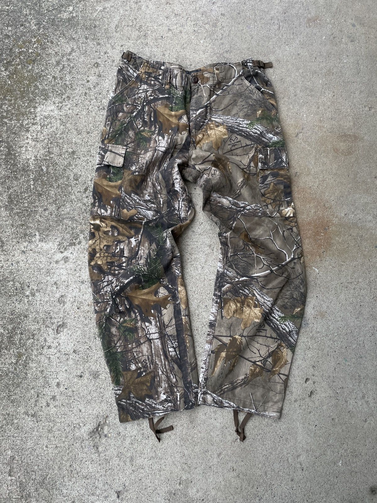 Vintage Realtree Camo Baggy Cargo Pants | Grailed