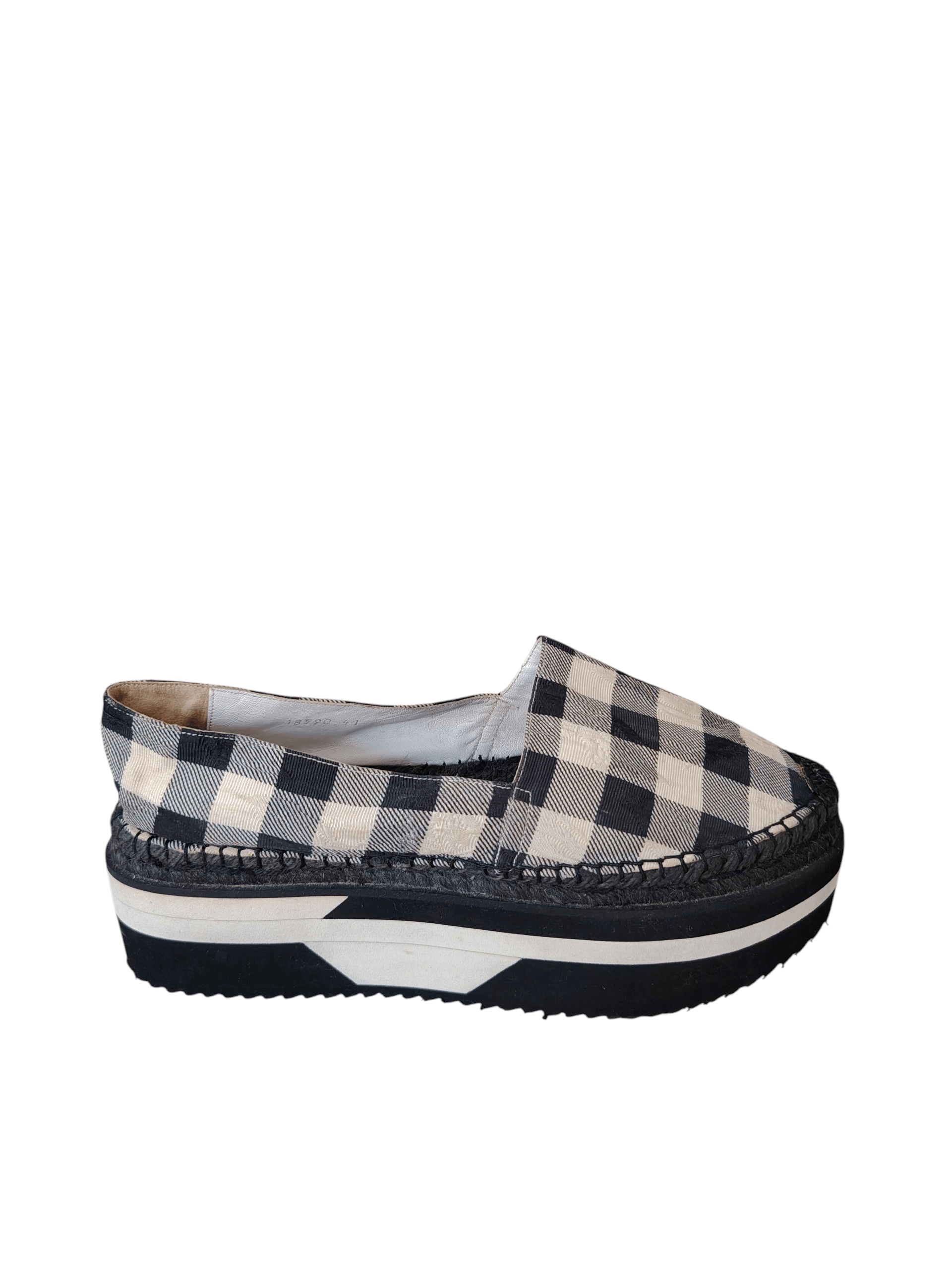 Dolce & Gabbana Dolce & Gabbana Checkered Espadrilles Platform Size US 11 / IT 41 - 1 Thumbnail