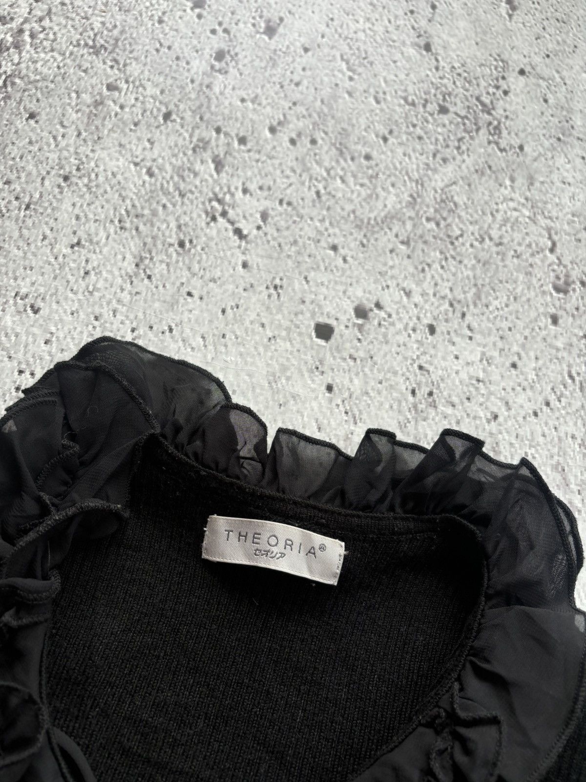 Yohji Yamamoto Theoria black neck laced yohji style tshirt Size L / US 10 / IT 46 - 5 Thumbnail