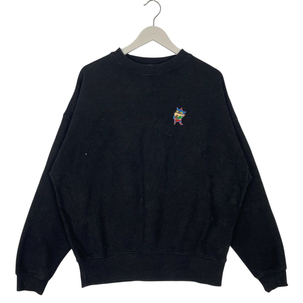 Other Vintage Crayon ShinChan Small Logo Embroidered Crew Black Size US L / EU 52-54 / 3 - 1 Thumbnail