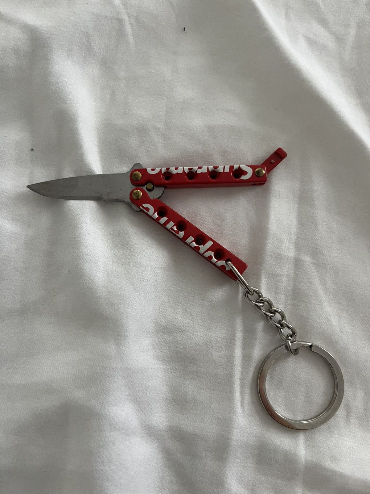 Supreme Butterfly Knife Keychain | Grailed