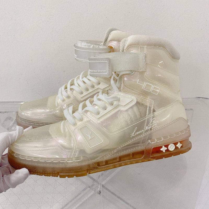 Louis Vuitton Louis Vuitton High-Top Transparent Casual Sneakers -2505 Size US 10 / EU 43 - 9 Thumbnail