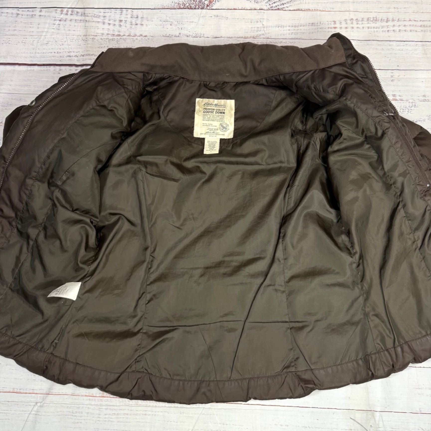 Eddie Bauer Eddie Bauer Womens Puffer Jacket Sz L Brown Down Premium Goose Down Night? Size L / US 10 / IT 46 - 6 Thumbnail