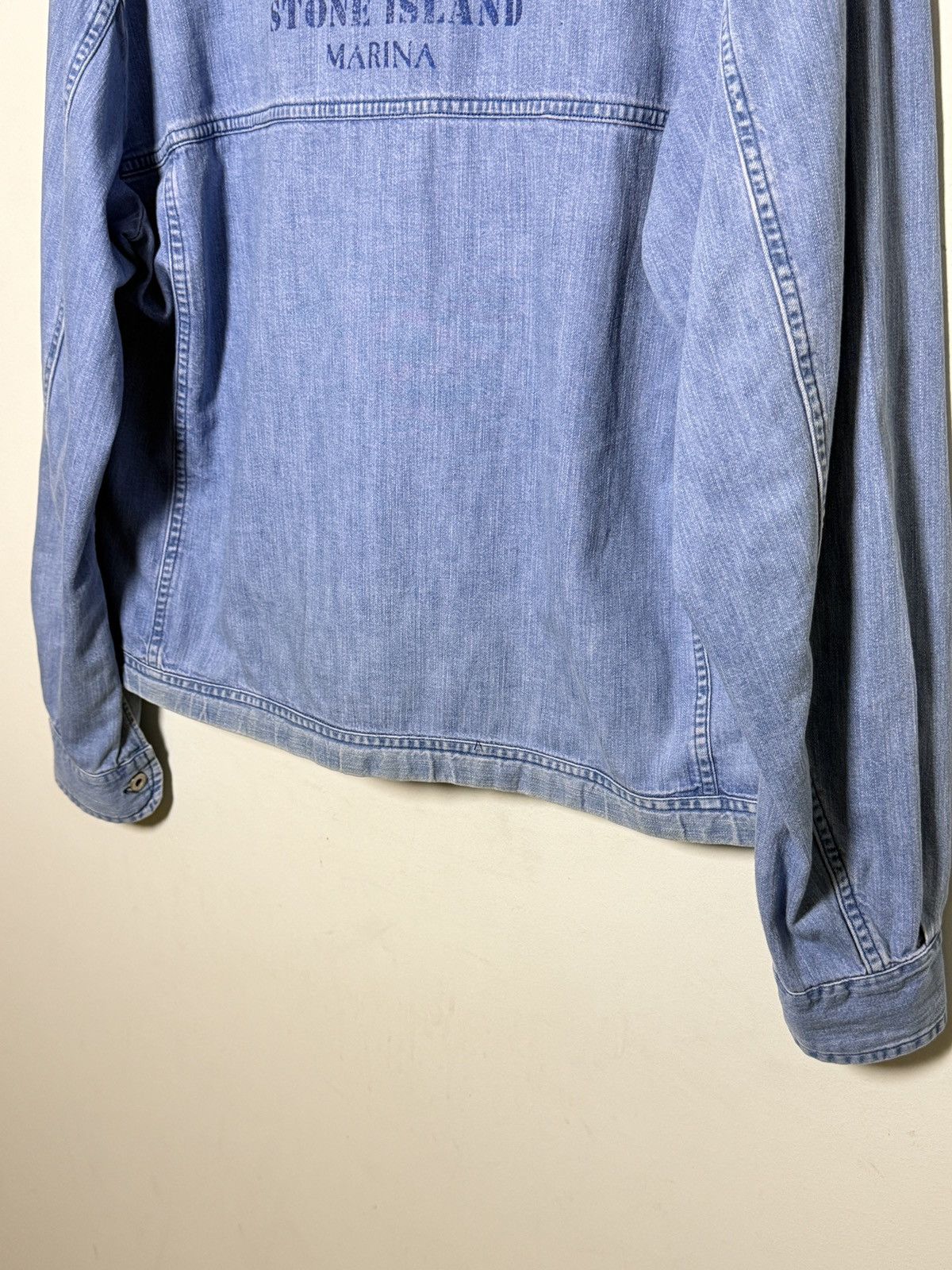 Stone Island Stone Island Marina denim jacket reflective logo 80s Size US L / EU 52-54 / 3 - 12 Thumbnail