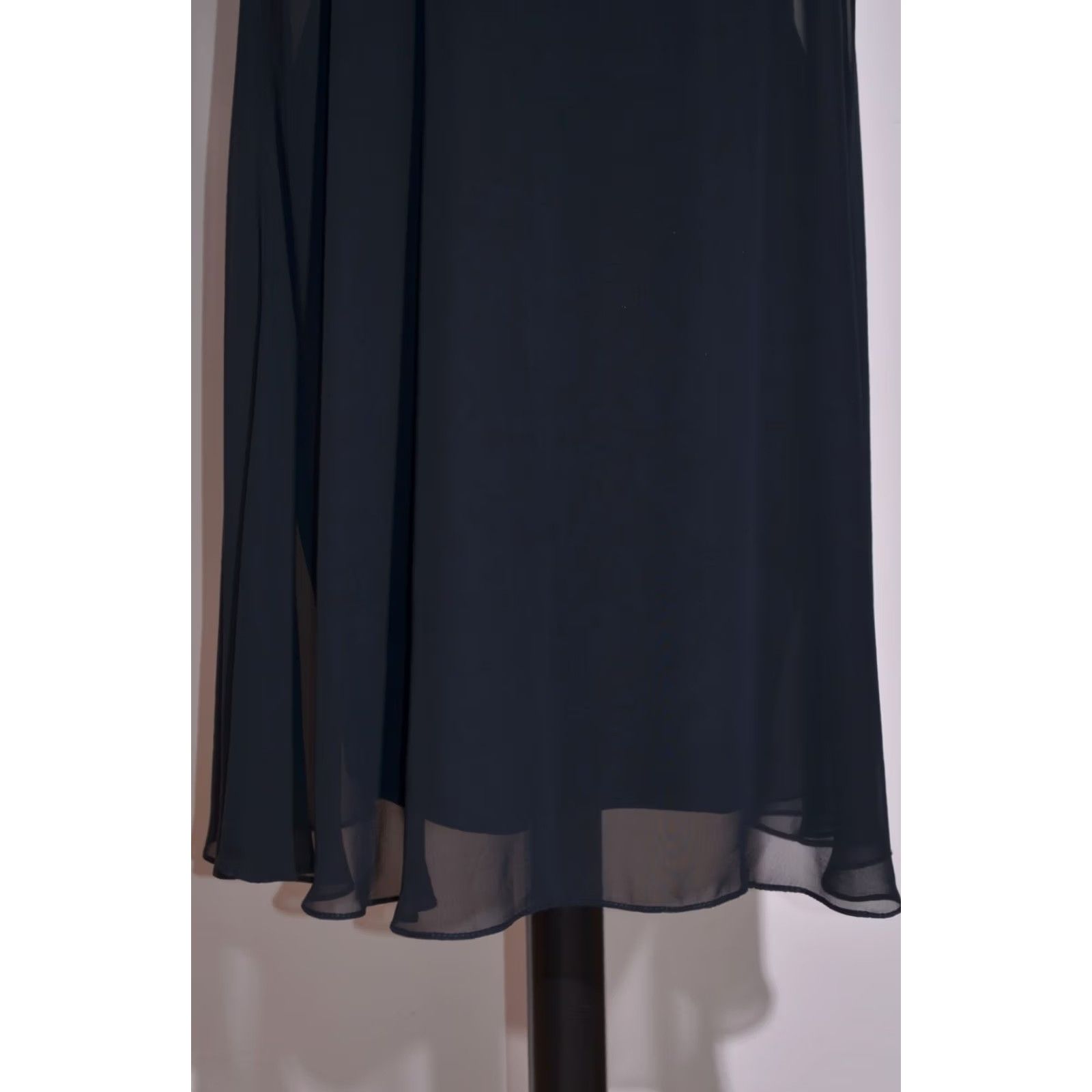 Joseph Ribkoff Joseph Ribkoff Black Chiffon Overlay Cape Shift Dress Sleeveless Back Zip UK18 Size XXL / US 16-18 / IT 52-54 - 3 Thumbnail