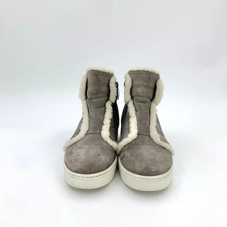 Prada Prada Gray Brown Cotton Fur Sneakers -2505 Size US 5.5 / EU 38 - 3 Thumbnail