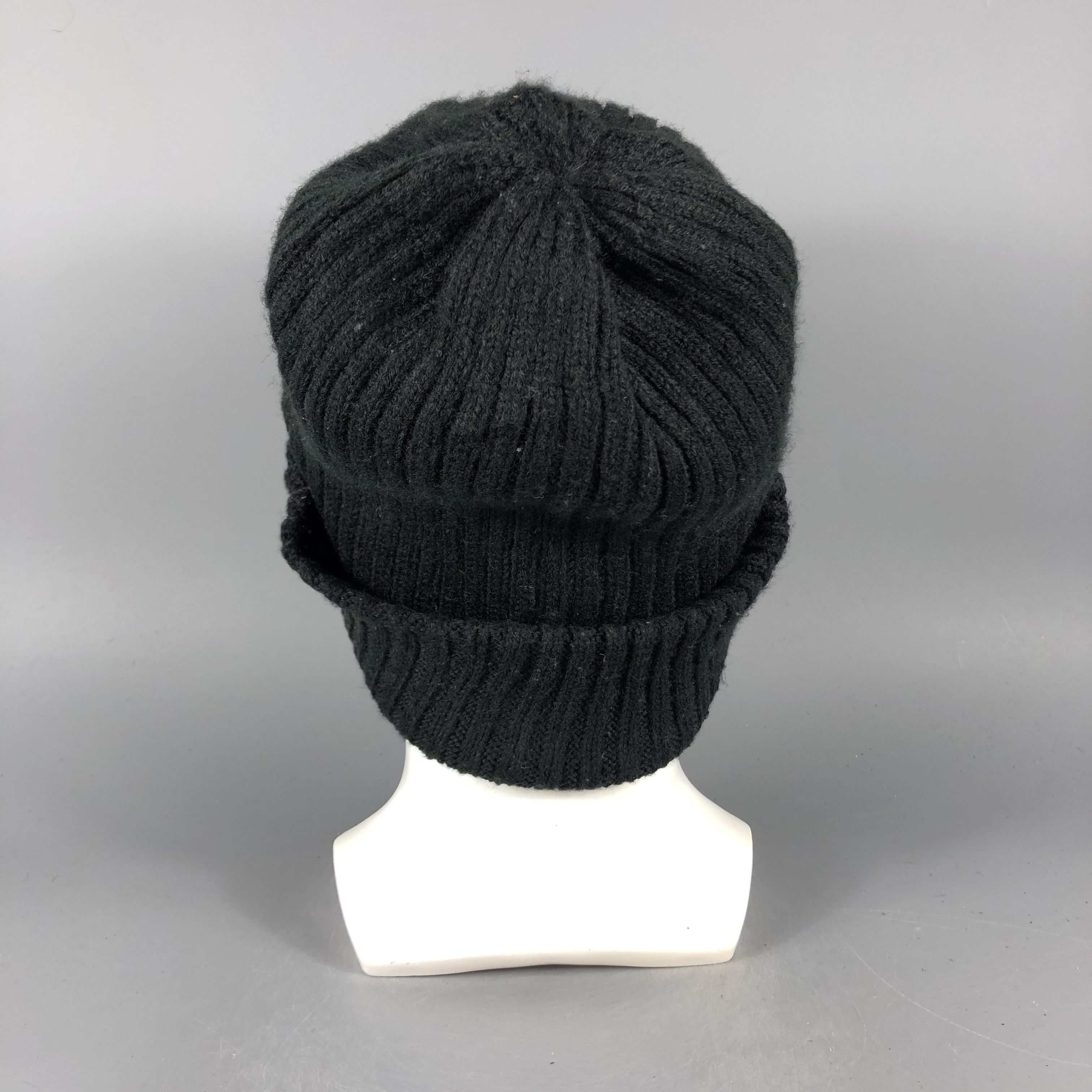Vintage Outdoor Minimalist Black Beanie Snow Hat Snow Cap -D831 Size ONE SIZE - 2 Thumbnail