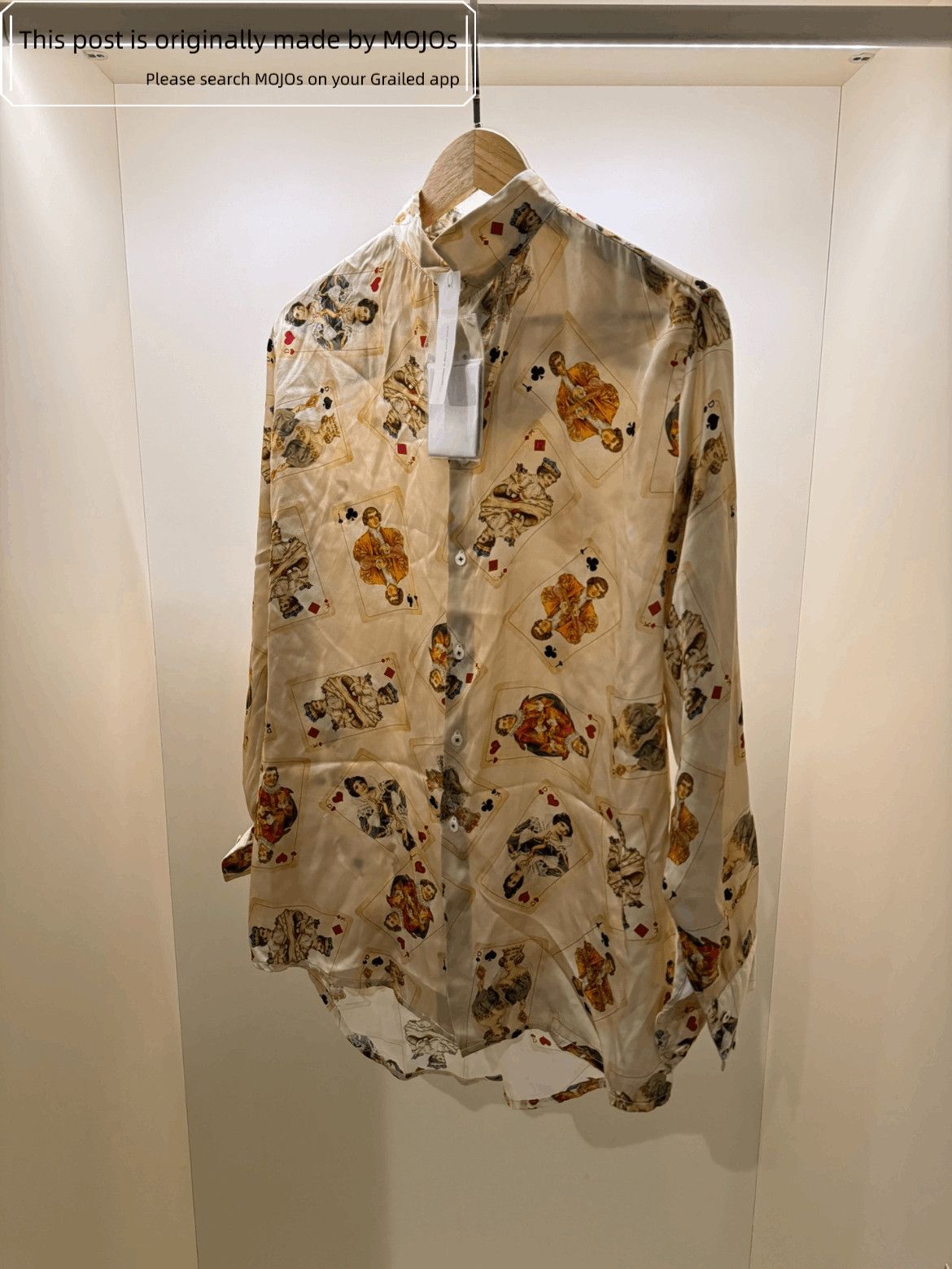 Geoffrey B. Small Geoffrey B.Small Silk Poker Print Shirt Size US XS / EU 42 / 0 - 1 Thumbnail