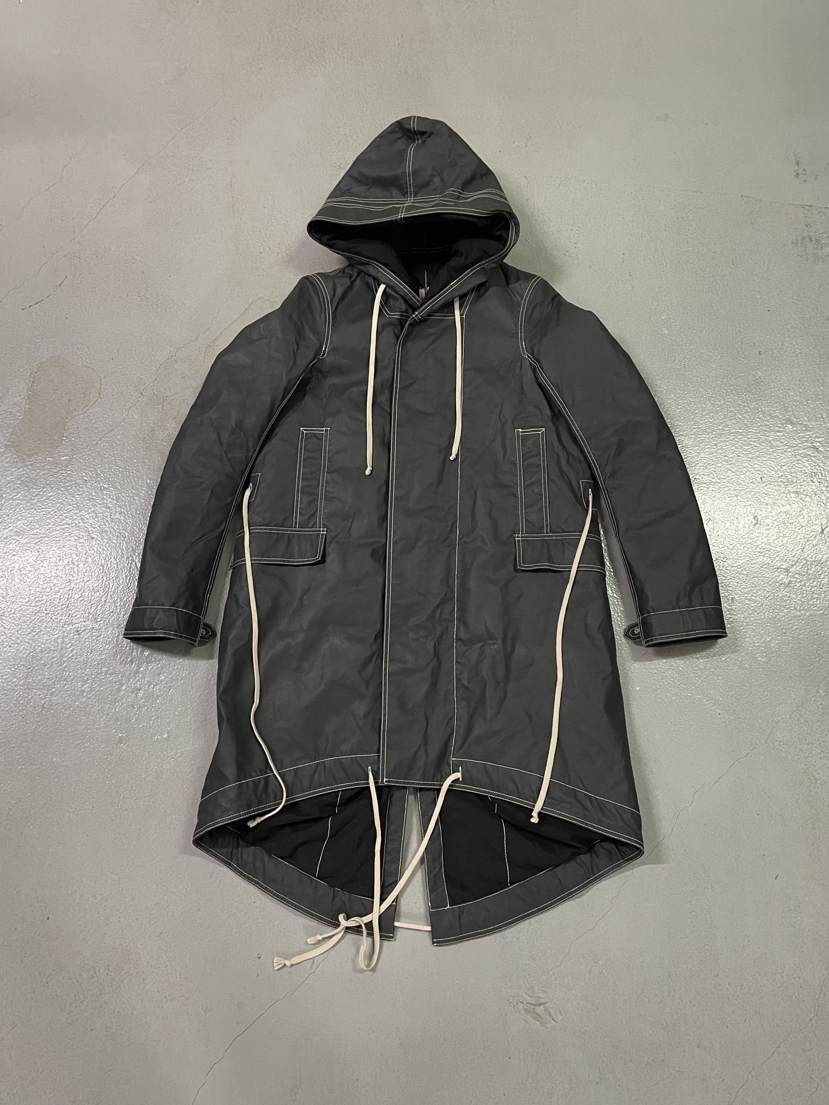ジャケット・アウター rick owens drell parka Larry Rick Owens FW19 LARRY RUNWAY DRELLA PARKA NWT | Grailed