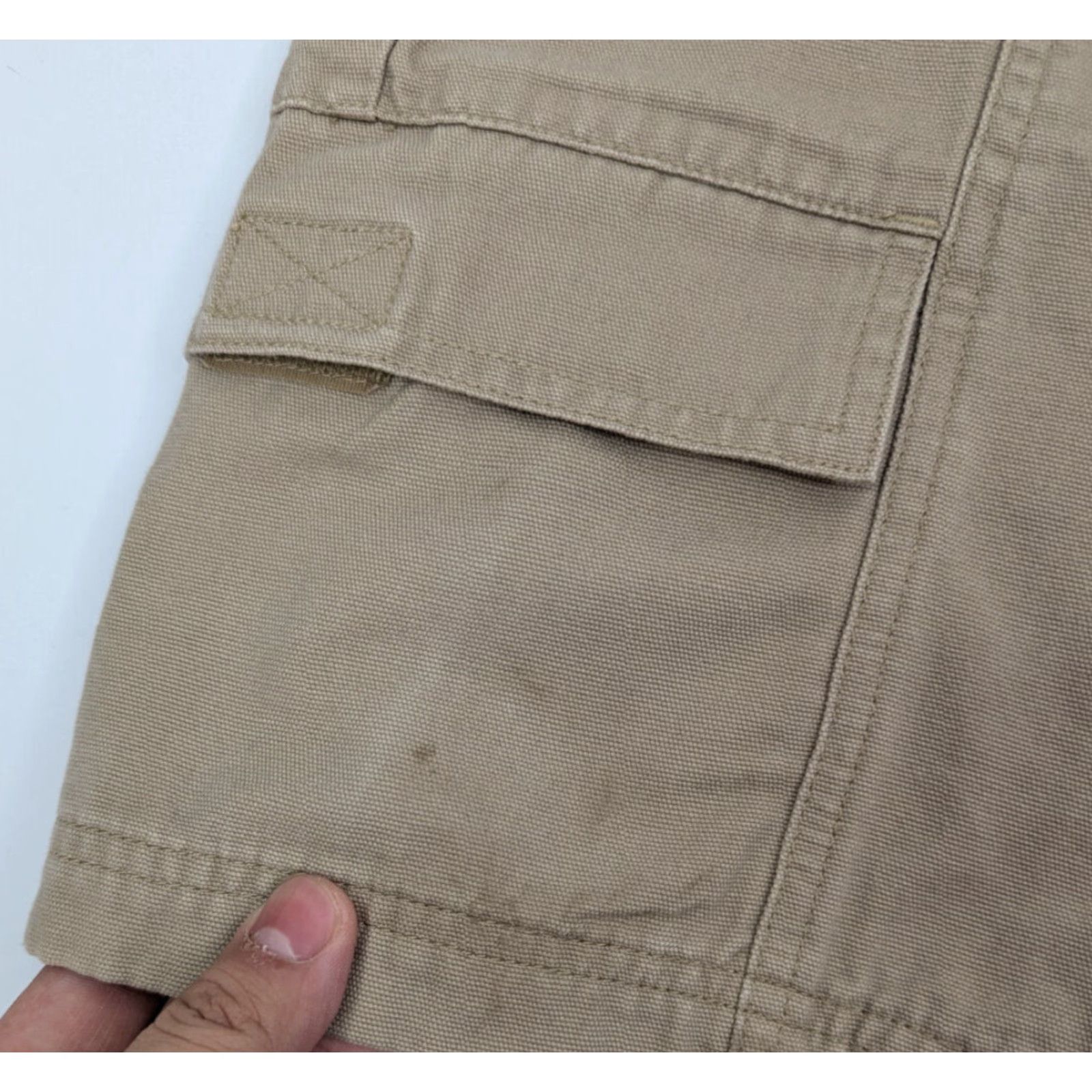 Vintage VINTAGE Woolrich Shorts Women’s Size 10 Cotton Khaki Stone Hiking Outdoor Pocket Cargo 90s Womens Size 32" / US 10 / IT 46 - 2 Thumbnail