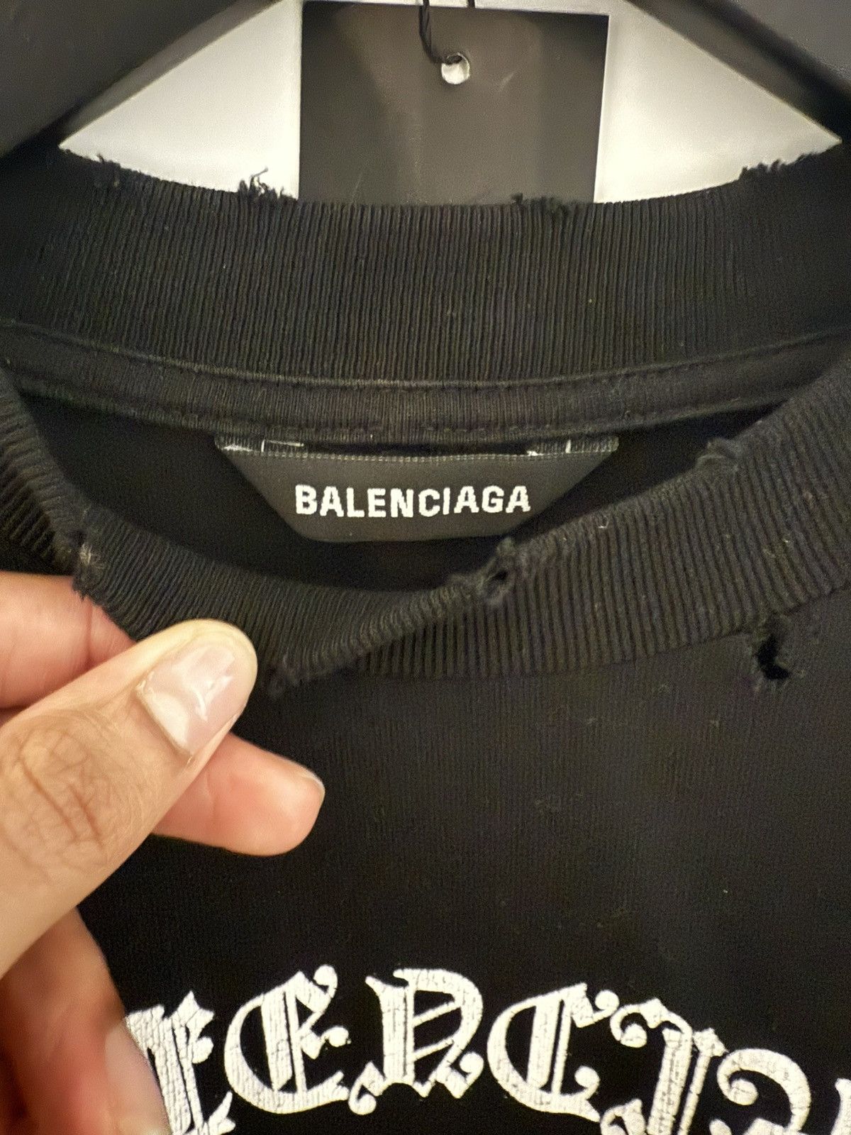Balenciaga Balenciaga Gothic shirt Size US XXL / EU 58 / 5 - 4 Thumbnail