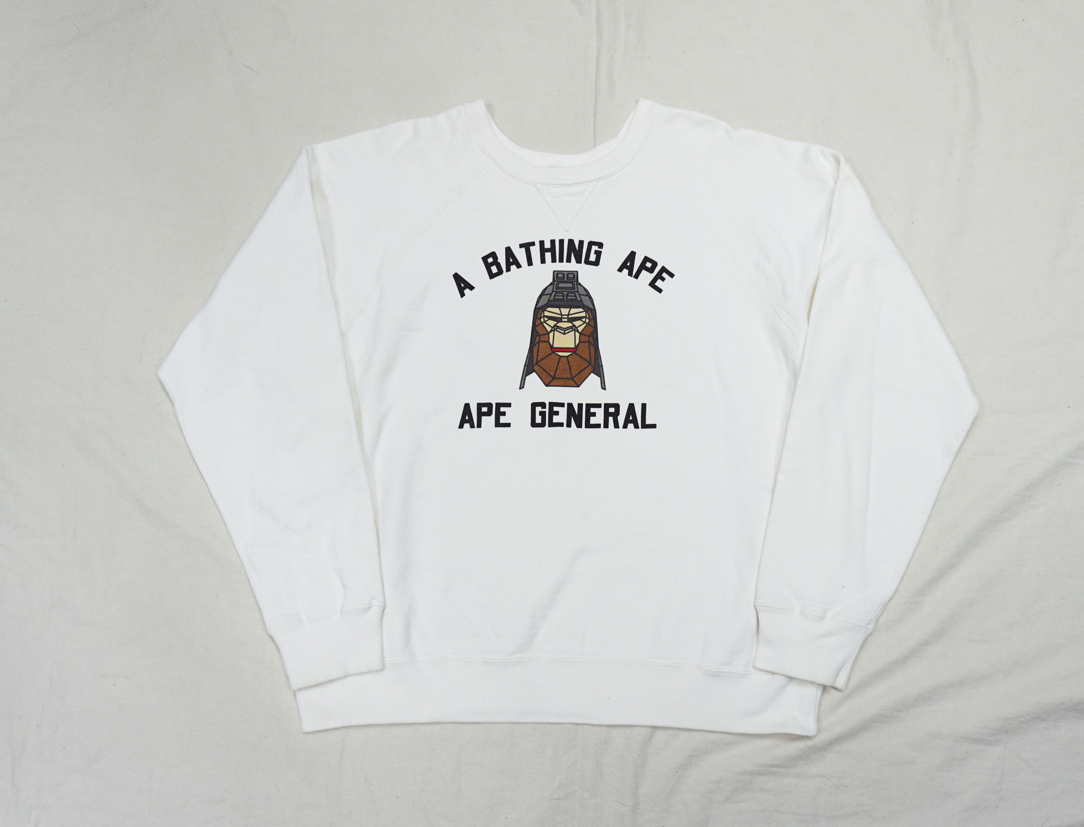 Bape × Vintage Early 90's A Bathing Ape "Ape General" Sweater Size US XL / EU 56 / 4 - 1 Thumbnail