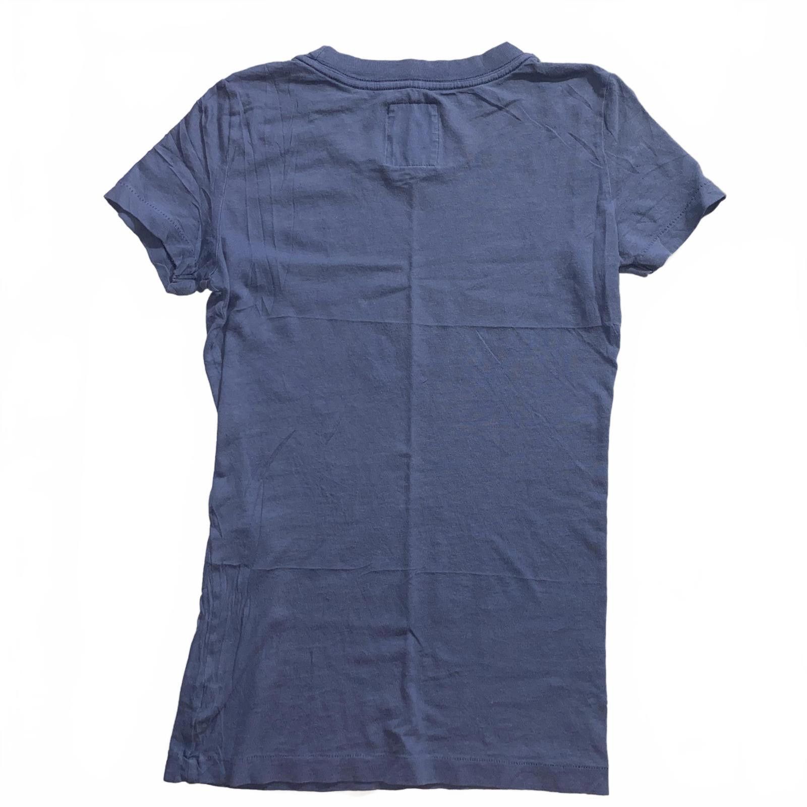 Abercrombie & Fitch Abercrombie & Fitch Y2K Graphic Tee XS Blue Fitted Baby Tee Size XS / US 0-2 / IT 36-38 - 2 Thumbnail