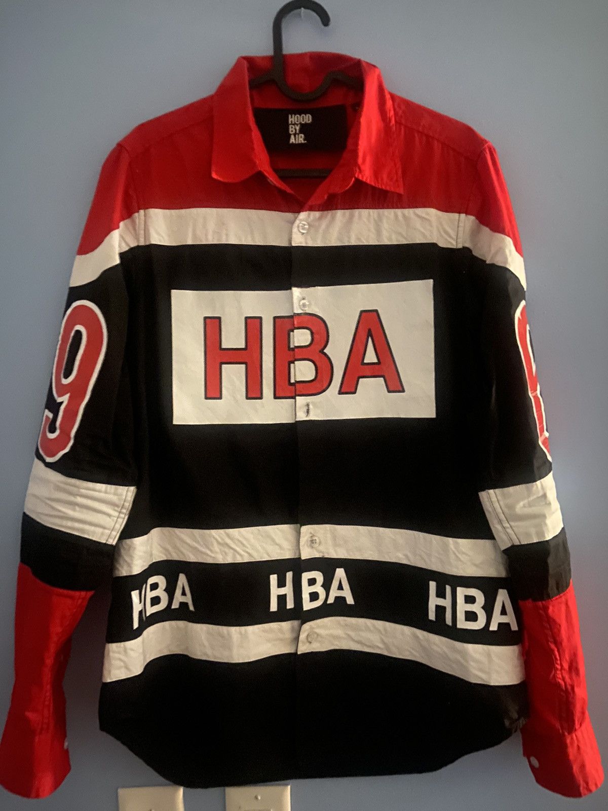 image of Hood By Air Shirt in Red, Men's (Size Medium)
