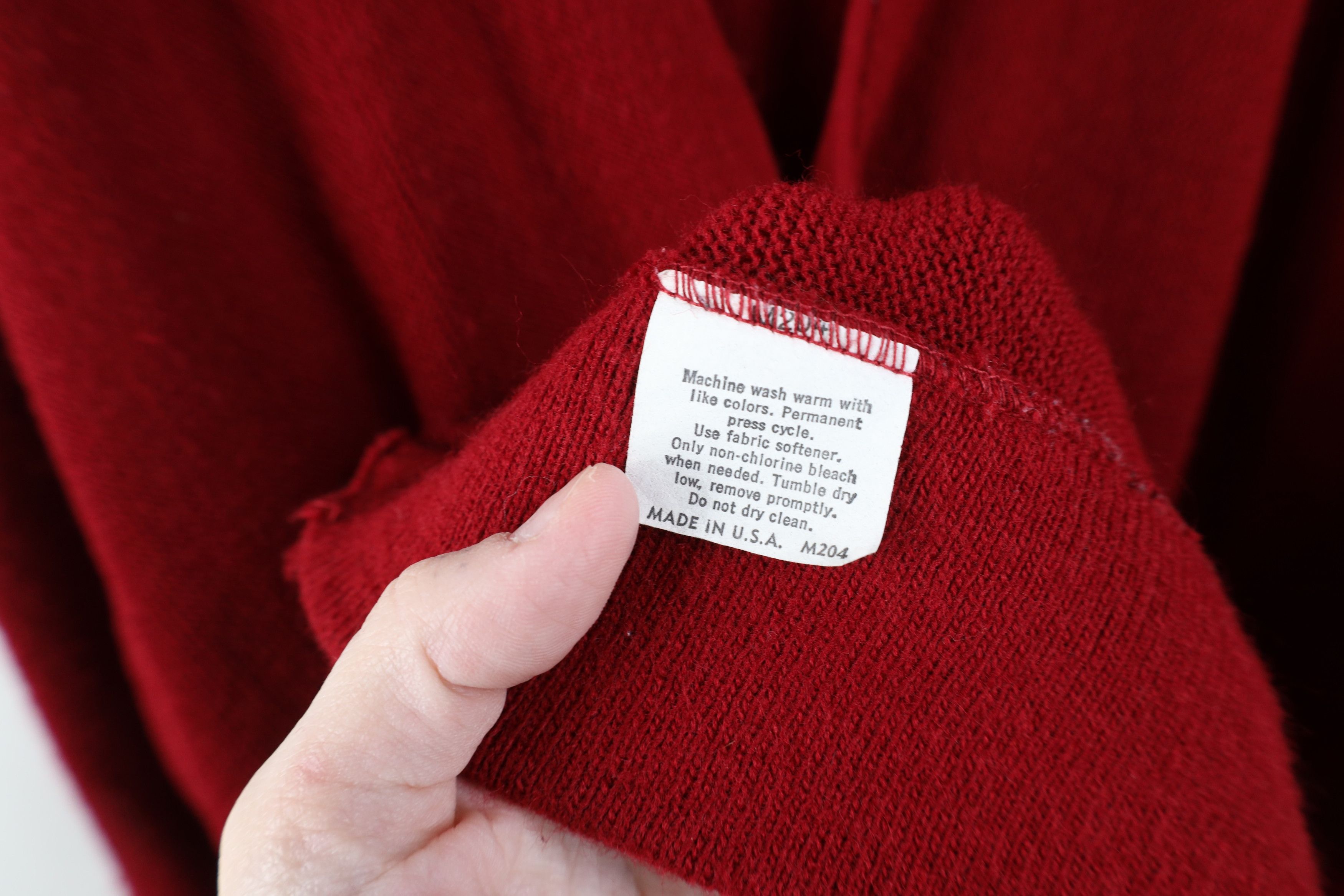 Vintage Vintage 70s Streetwear Kurt Cobain Cardigan Sweater Red USA Size US XL / EU 56 / 4 - 10 Thumbnail
