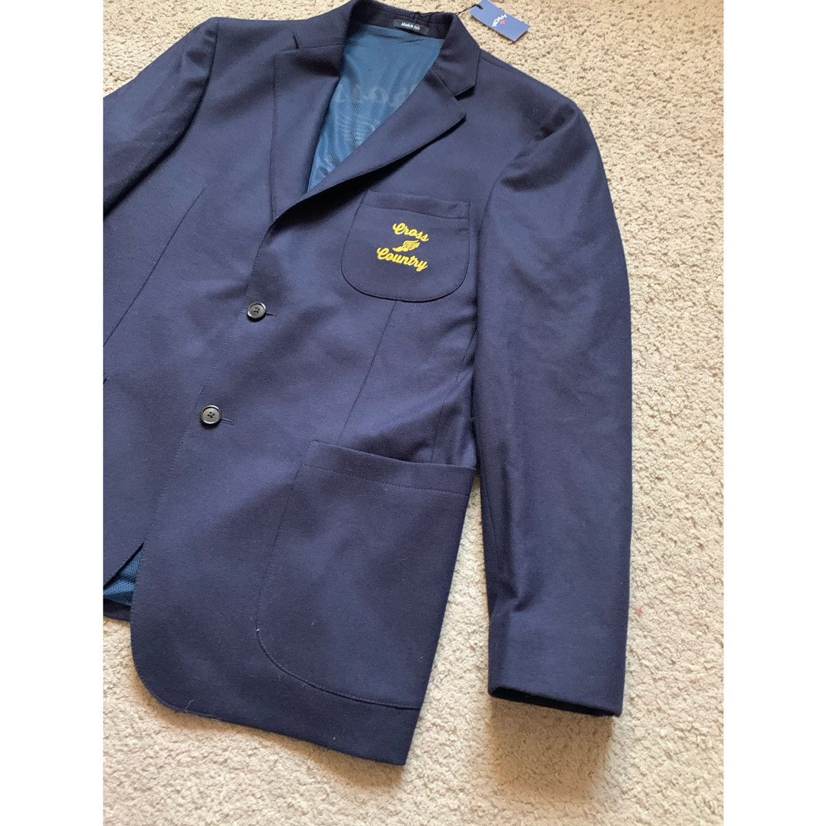 Noah NOAH CROSS COUNTY EMBROIDERED LOGO BLAZER JACKET Size 40R - 4 Thumbnail