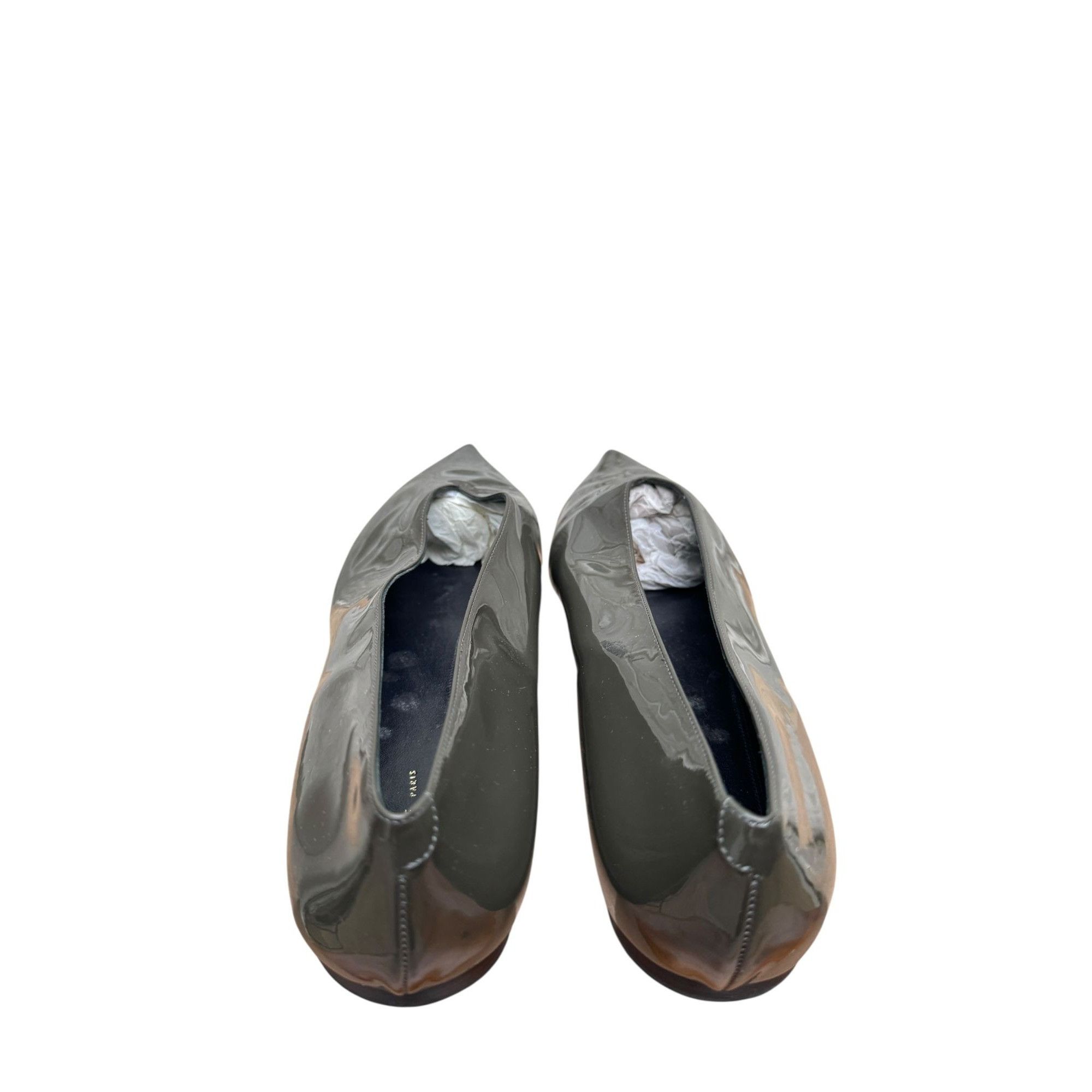 Celine by Phoebe Philo Glossy Olive Flats Size US 10 / IT 40 - 3 Thumbnail