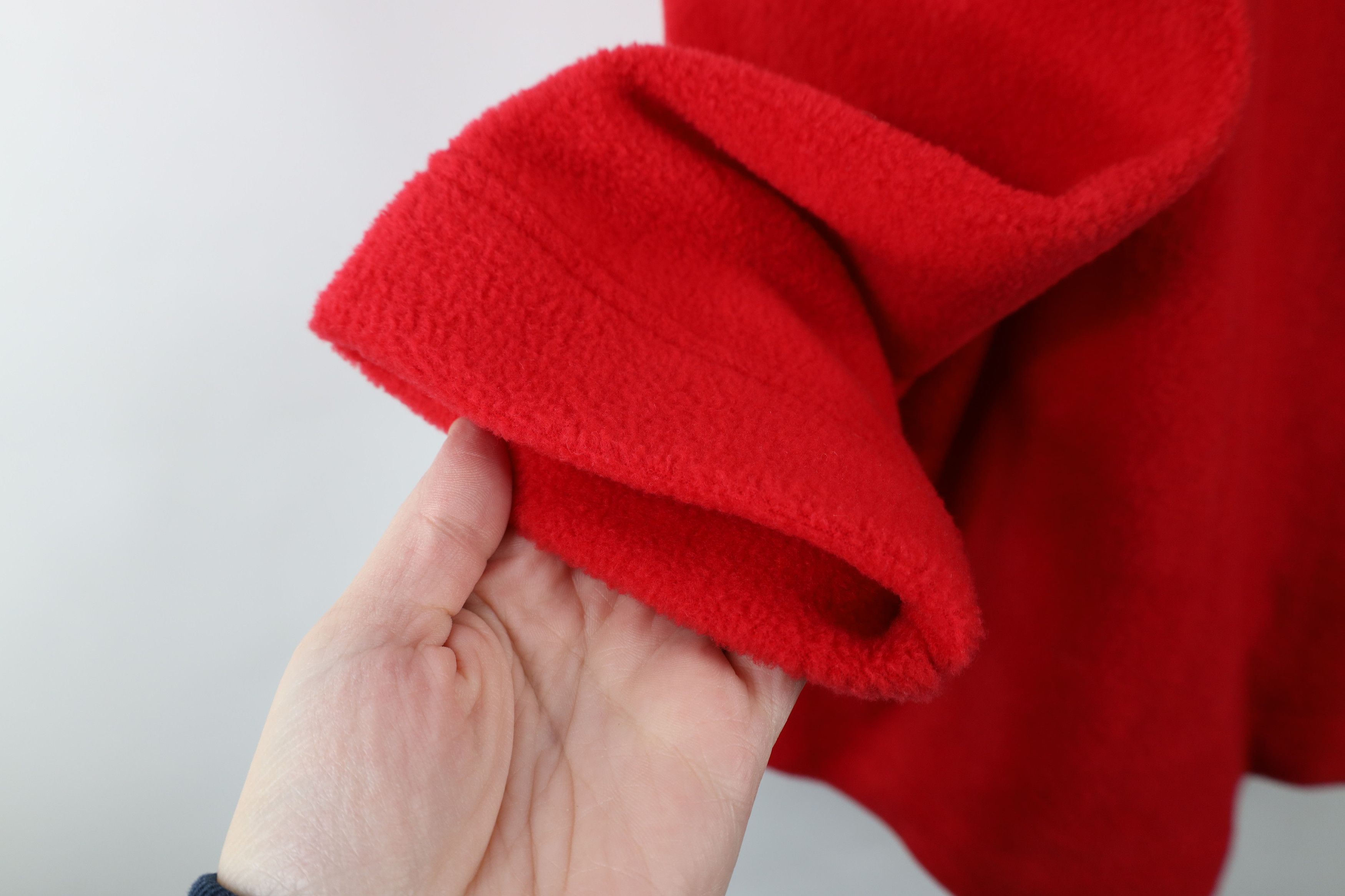 Vintage Vintage 90s Streetwear Pocket Fleece Crewneck Sweater Red Size US L / EU 52-54 / 3 - 6 Thumbnail