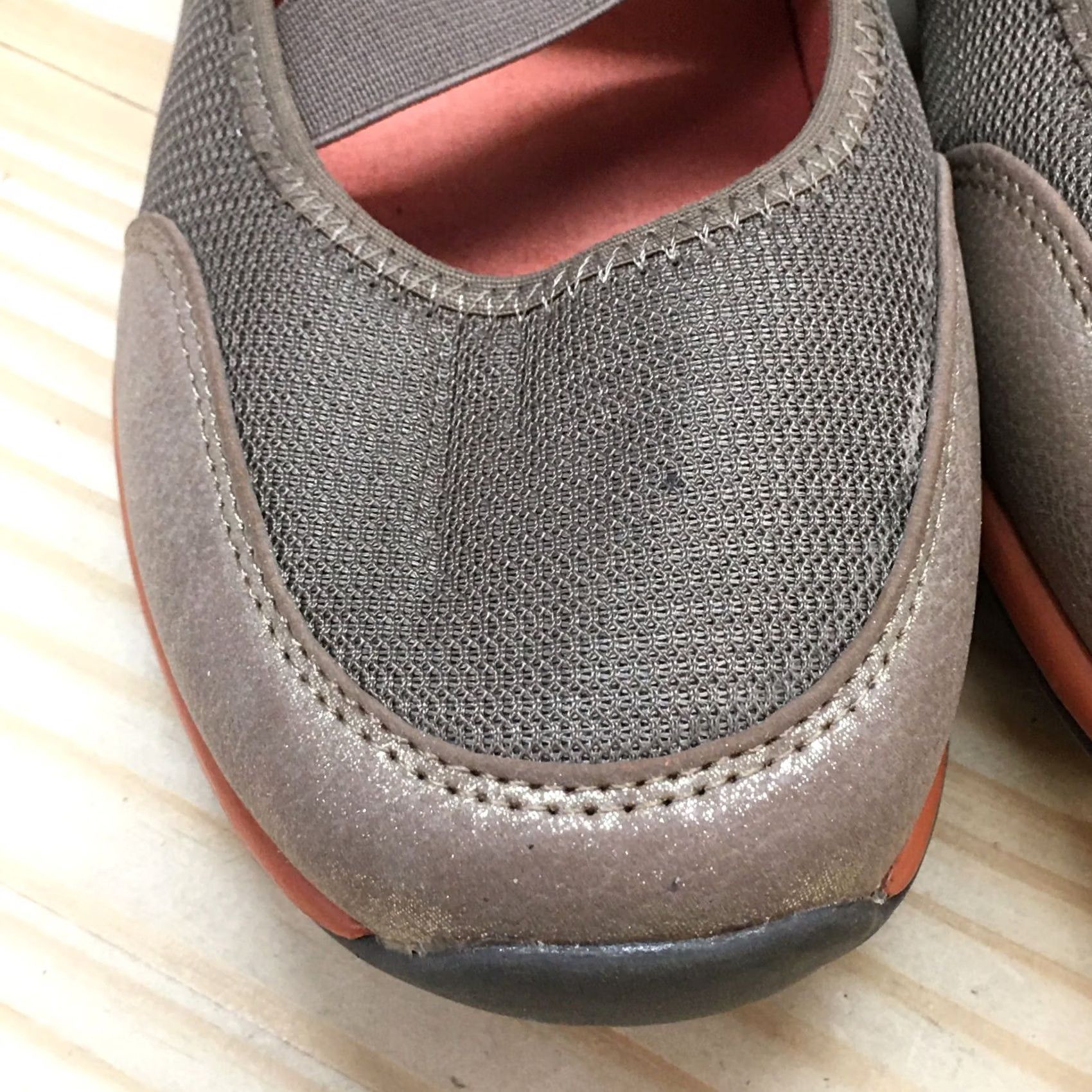 Vintage White Mountain Mary Jane Womens 11M Brown Cliffs Round Toe Slip On Flats Casual Size US 11 / IT 41 - 5 Thumbnail