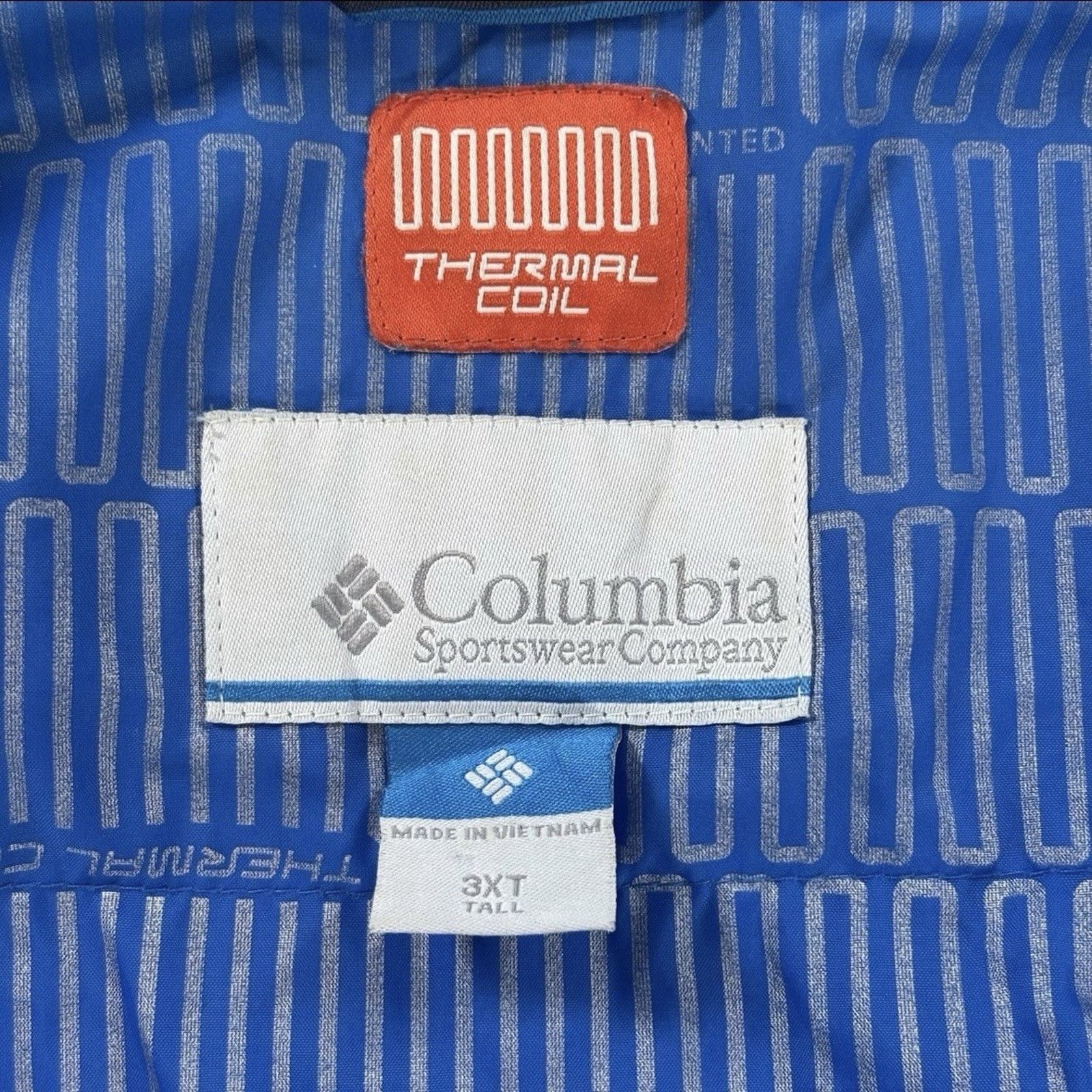 Columbia Columbia Men's 3XT Tall Thermal Coil Insulated Jacket Blue Size US XXL / EU 58 / 5 - 6 Thumbnail