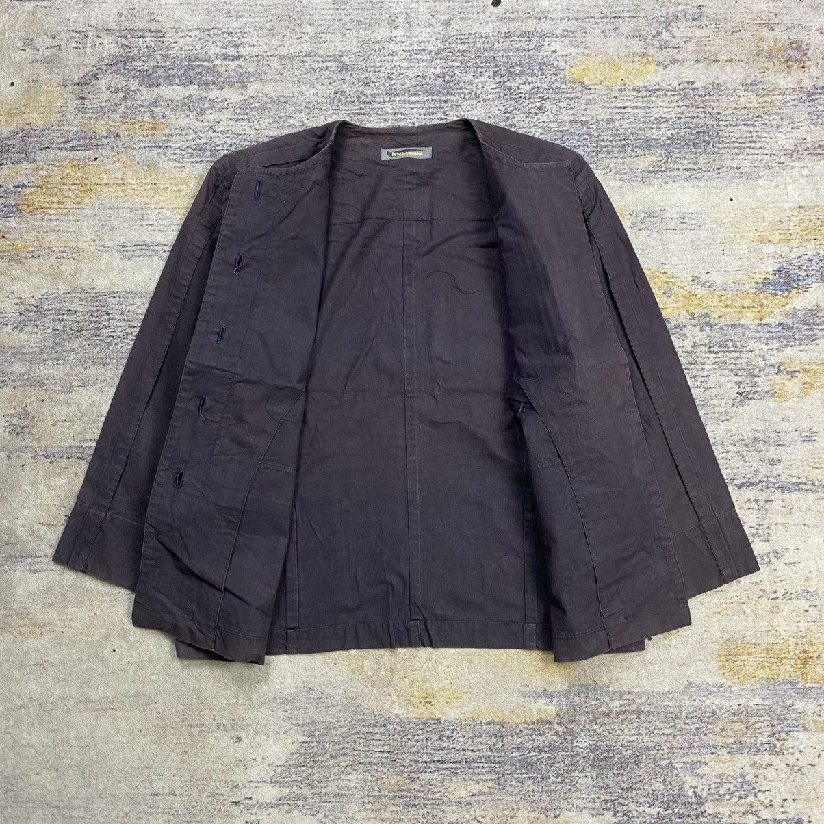 Issey Miyake Vintage issey miyake collarless jacket Size M / US 6-8 / IT 42-44 - 6 Thumbnail