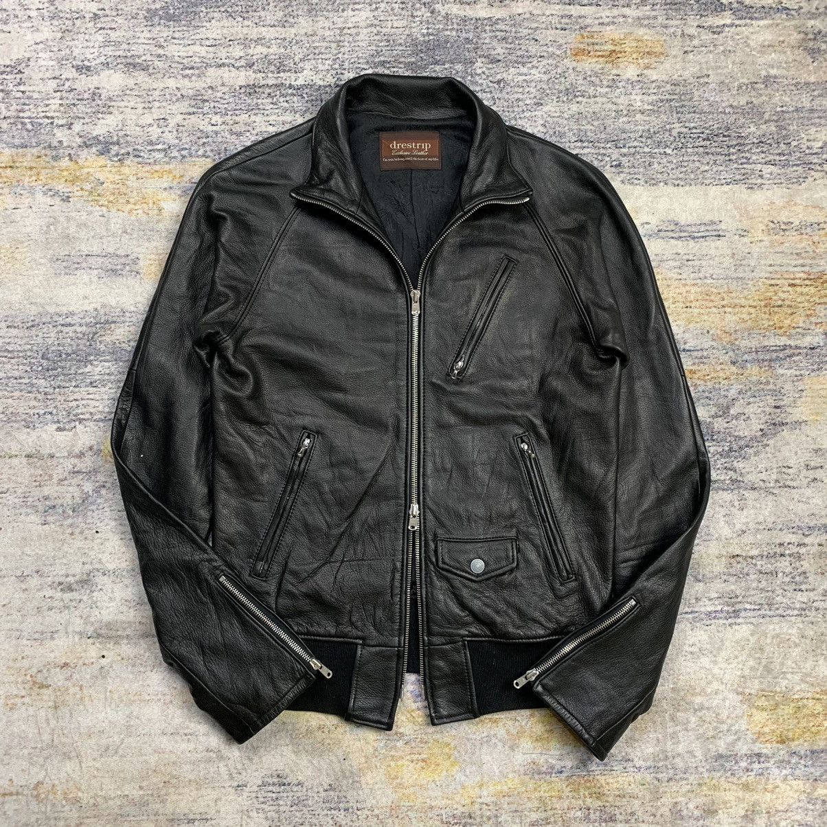 Japanese Brand Japanese brand Drestrip multi zipper bikers leather jacket Size US S / EU 44-46 / 1 - 1 Thumbnail