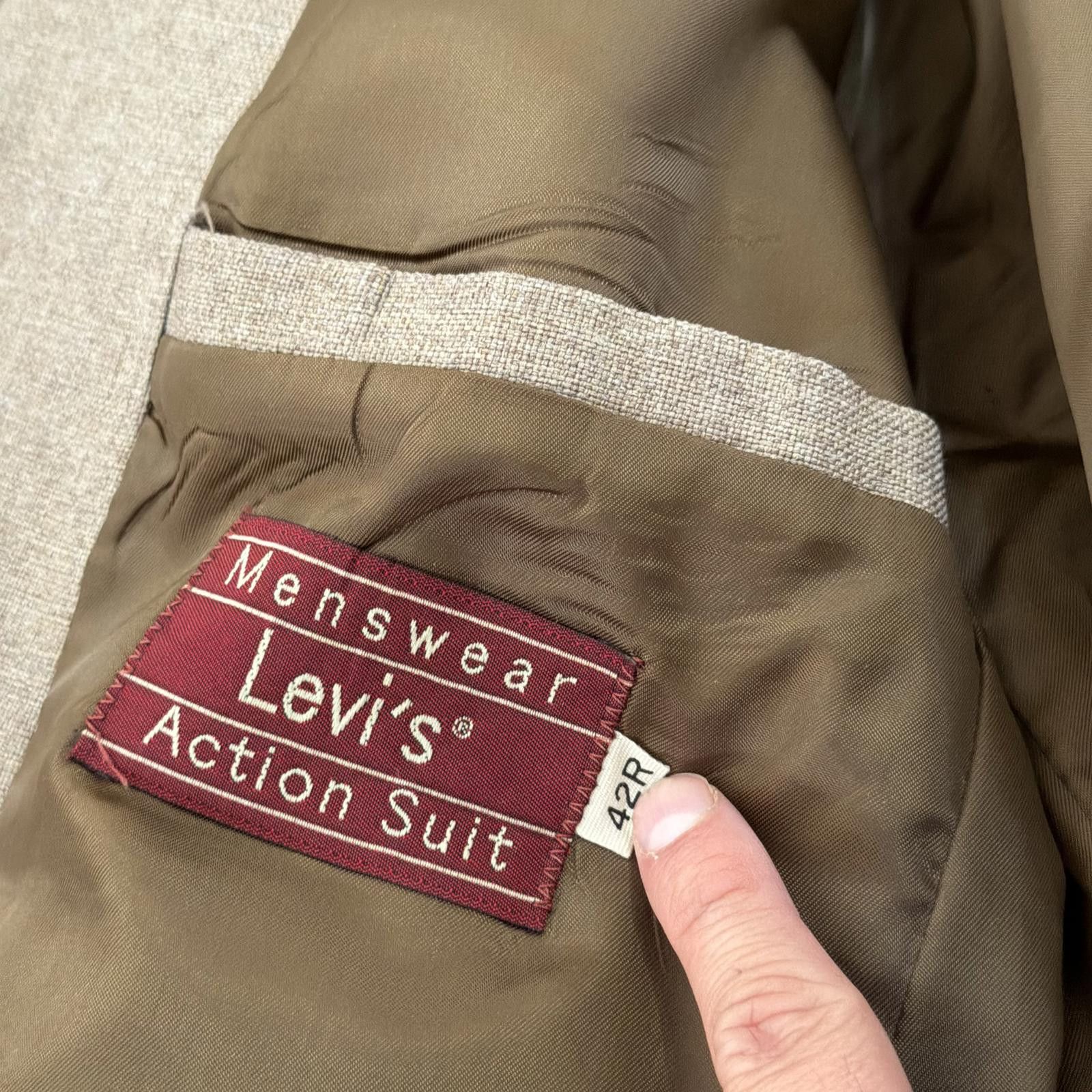 Levi's Vintage Levi's Action Suit Sta-Prest Blazer 70s 80s Size 42R - 4 Thumbnail