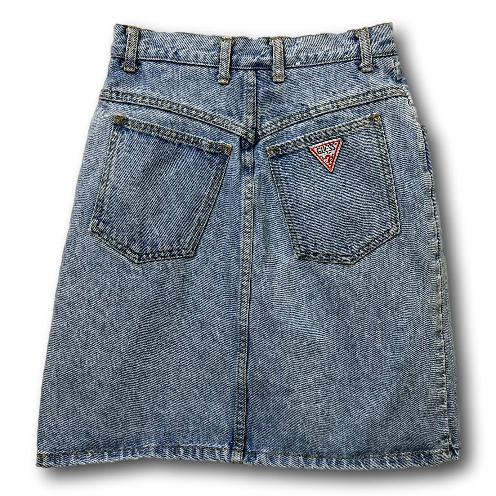 Selling Vintage Guess Acid Washed Denim Mini Skirt