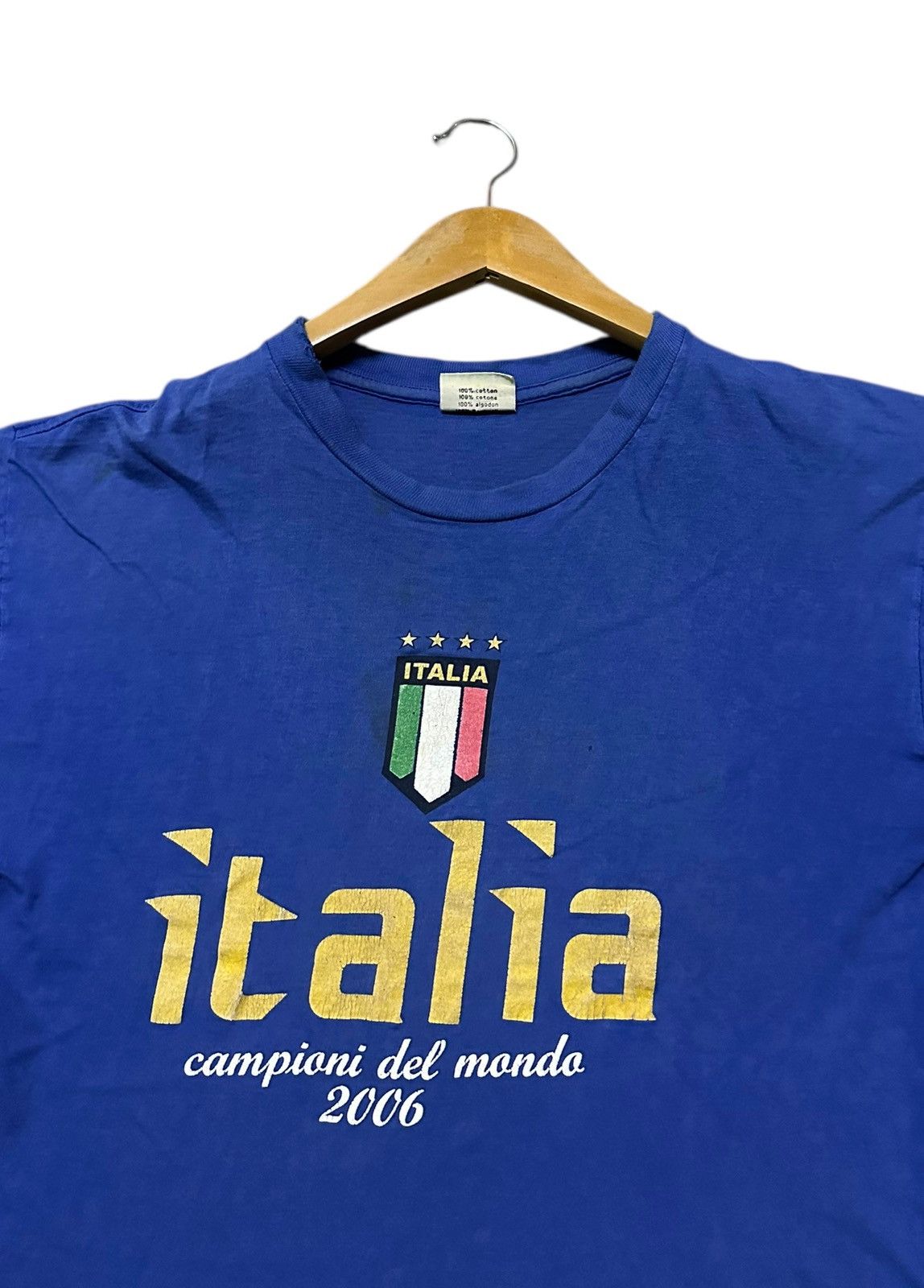 Vintage Vintage Italy champion world cup 2006 tshirt Size US L / EU 52-54 / 3 - 2 Thumbnail