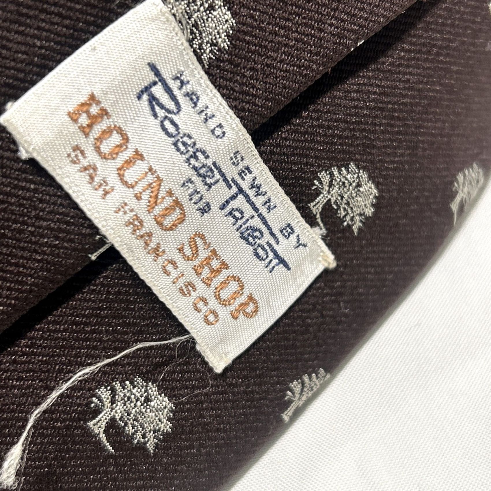 Robert Talbott VINTAGE Robert Talbott Tie Men Brown Pebble Beach 55” Silk Polyester Tree Pebbles Tan Tan Brown Men Size ONE SIZE - 5 Thumbnail