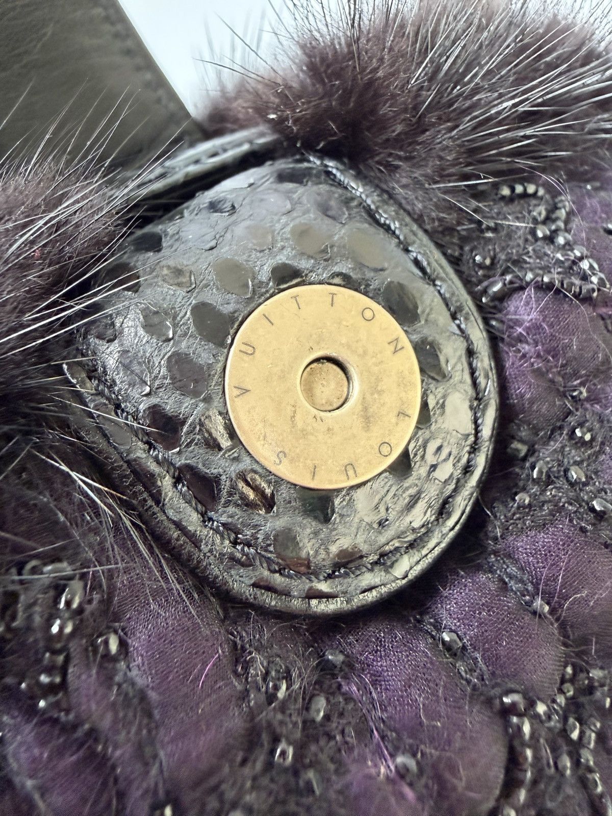 Louis Vuitton Louis Vuitton Marc Jacobs Monogram Chiffon Mink Demi Lune Size ONE SIZE - 9 Thumbnail