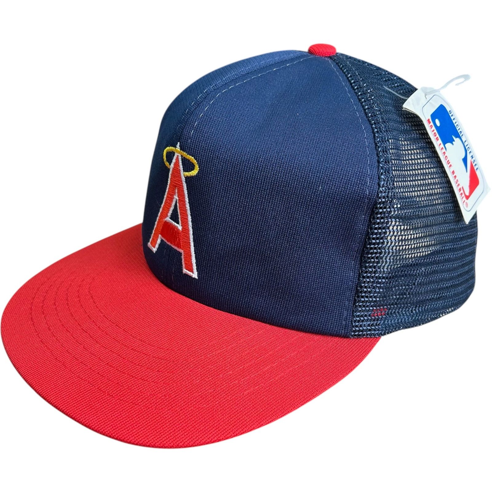 MLB Vintage NWT California Angels Logo MLB Snapback Trucker Hat Size ONE SIZE - 2 Thumbnail