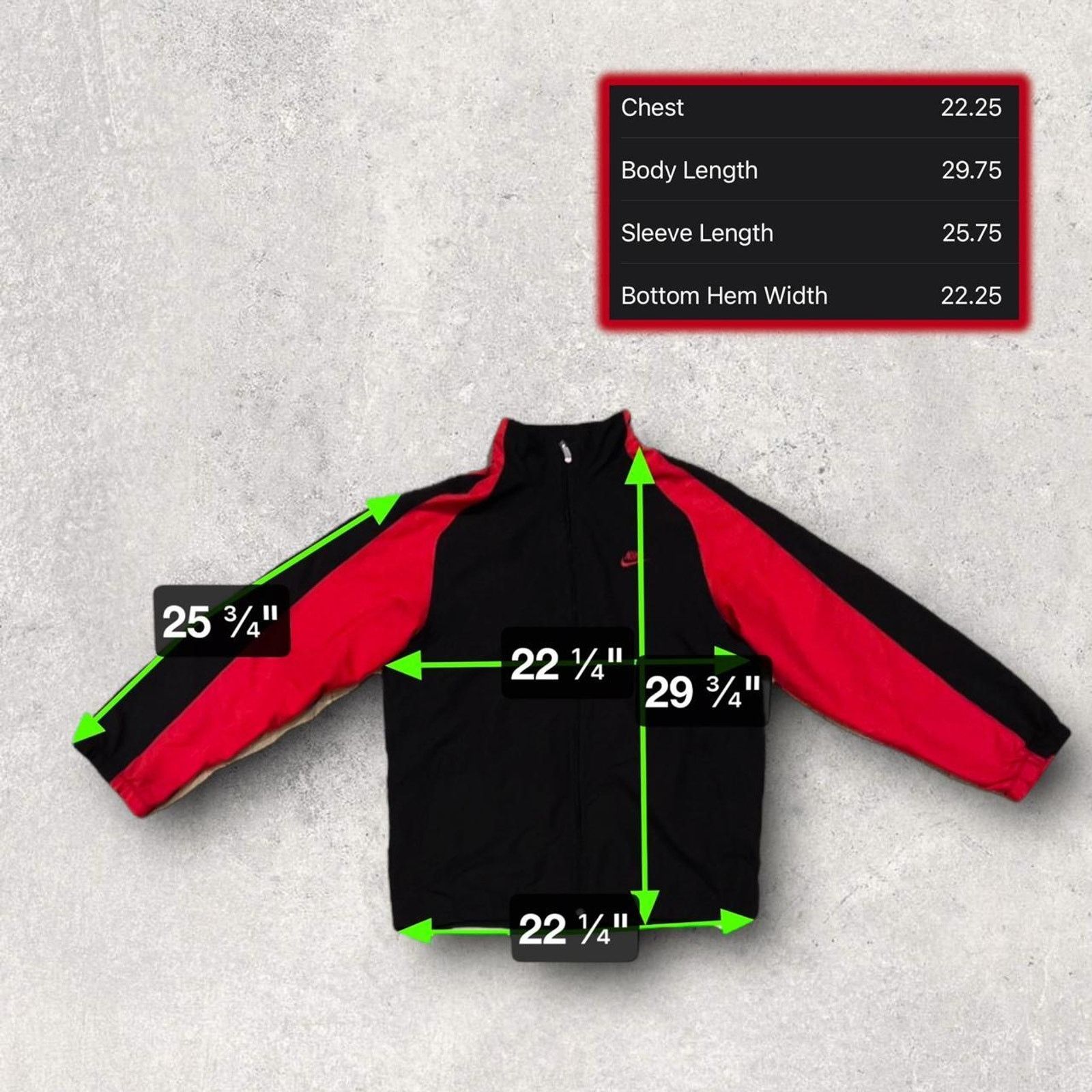 Nike ★ Nike Red & Black Full Zip Vintage Track Jacket ★ Size US L / EU 52-54 / 3 - 5 Thumbnail
