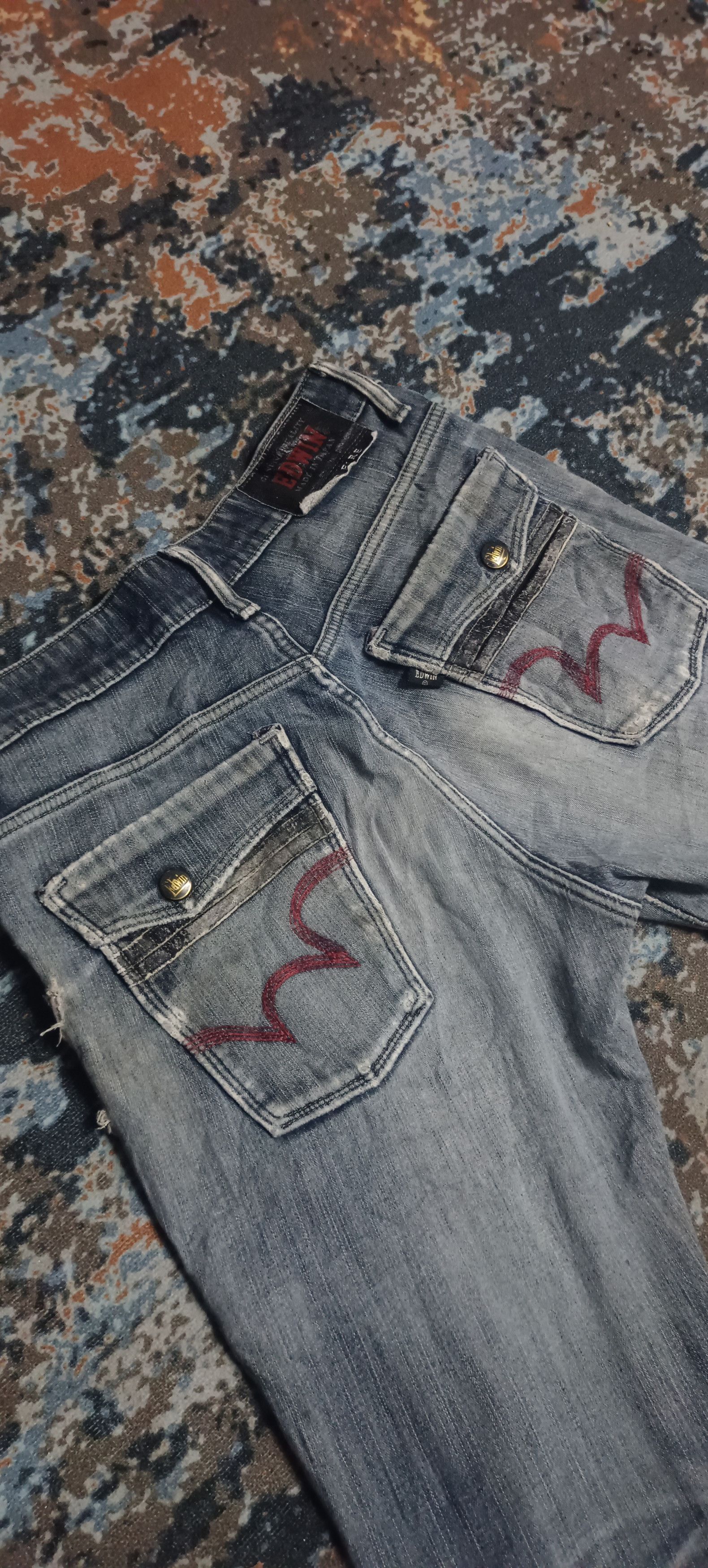 Edwin × Vintage Edwin Wild Fire Jeans Denim Pants Nice Design Size US 30 / EU 46 - 9 Thumbnail