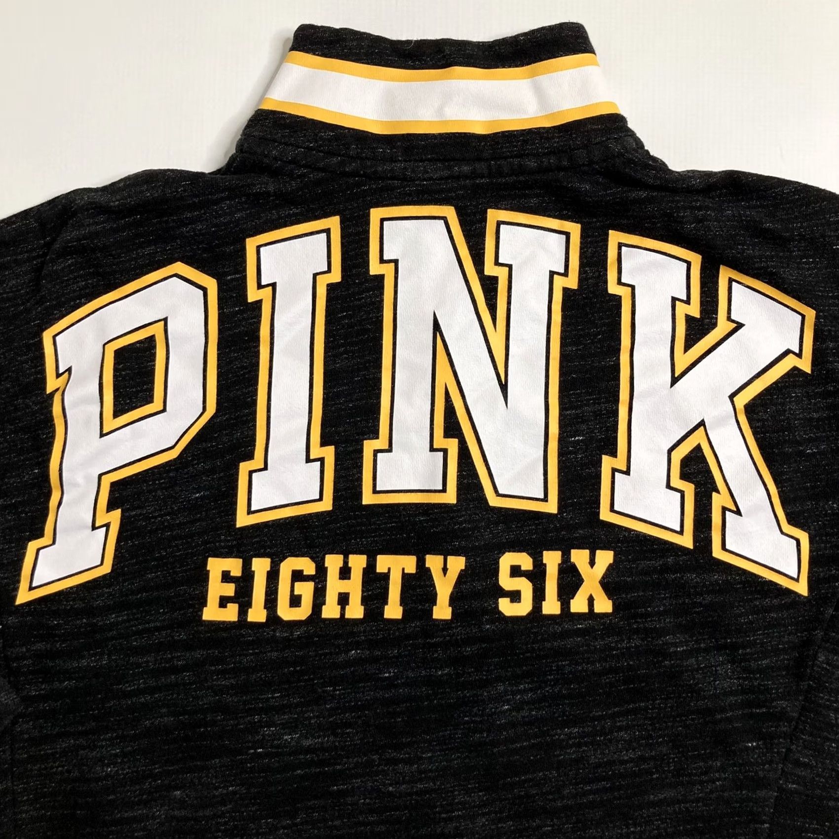 Victoria's Secret Victoria'S Secret Shirt Womens M Pink Black And Yellow Half Zip Pullover Sweatshirt Size M / US 6-8 / IT 42-44 - 2 Thumbnail