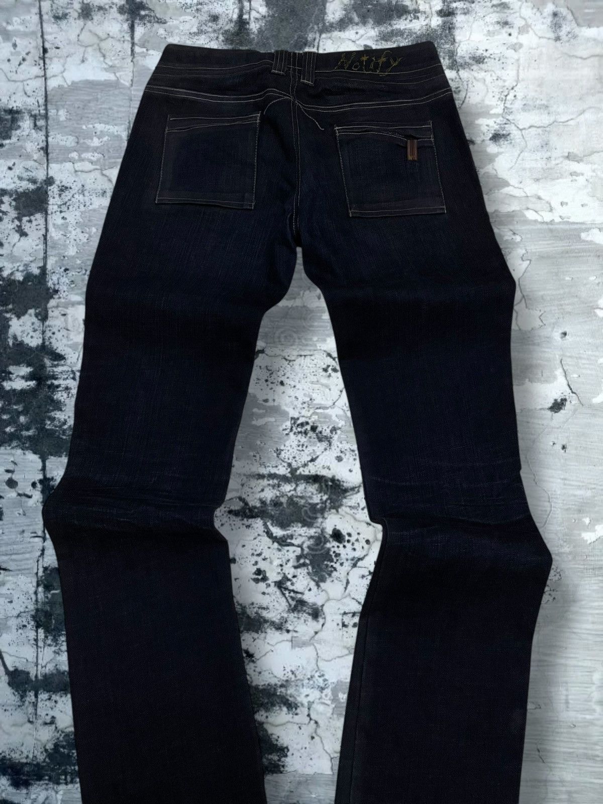 Japanese Brand Vintage 1990 Japan Designer NFY Notify Flared Cut Denim Size US 28 / EU 44 - 11 Thumbnail