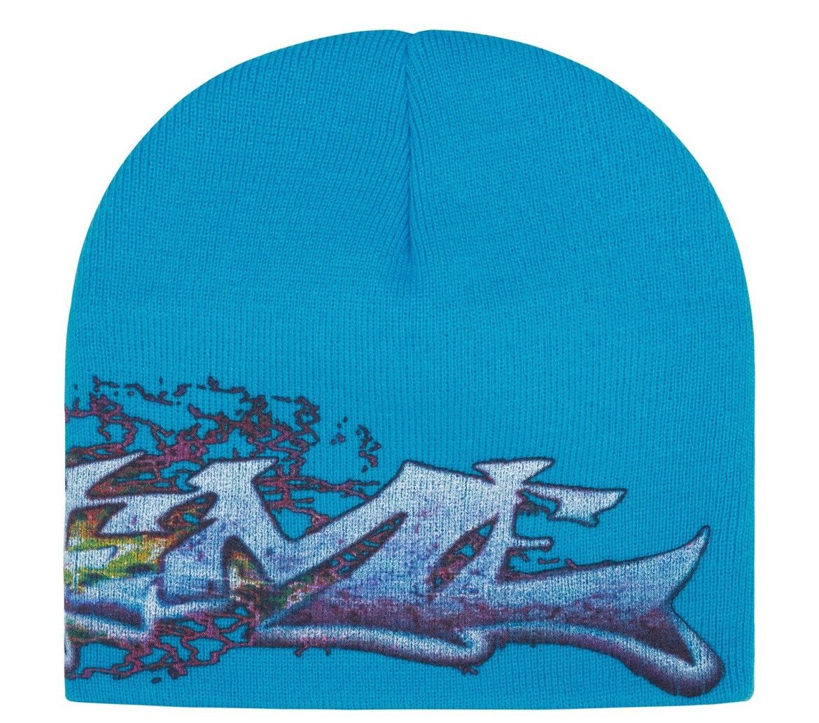 Supreme Supreme Tag Beanie FW25 Cyan Blue Size ONE SIZE - 2 Thumbnail