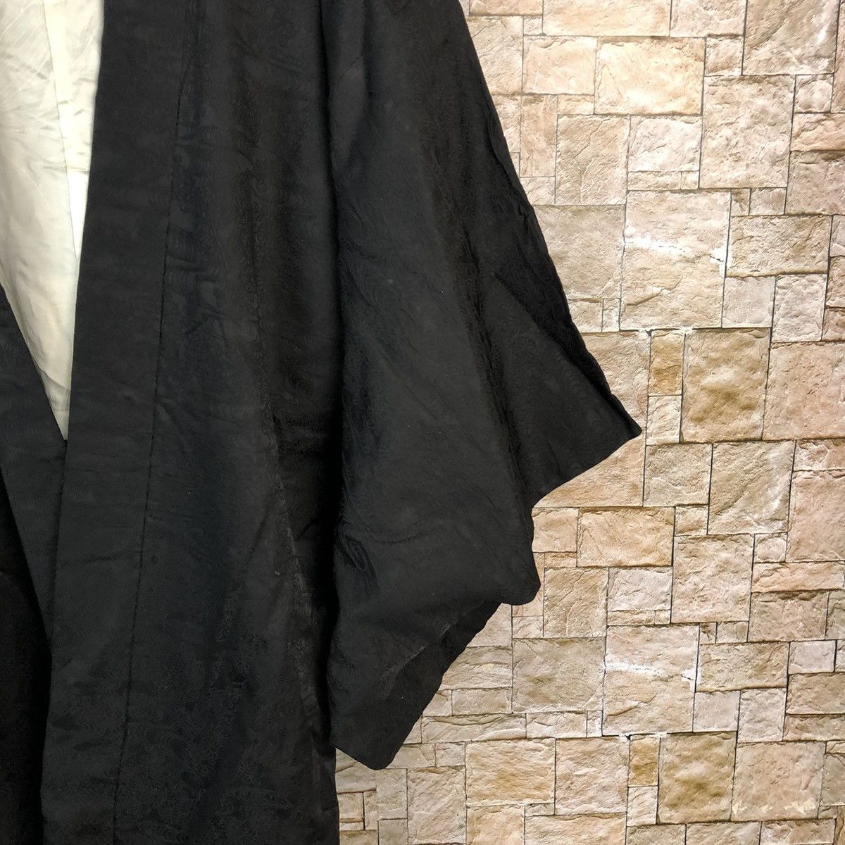 Vintage Japanes vintage cardigan Black Kimono #A807 Size US L / EU 52-54 / 3 - 5 Thumbnail
