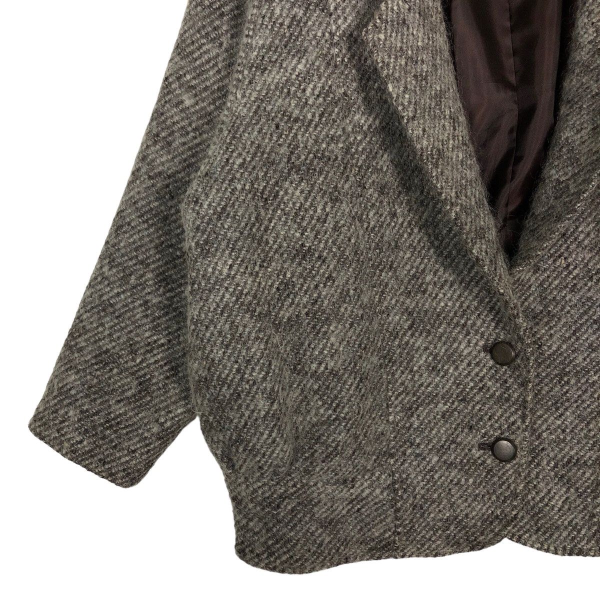 Japanese Brand 🔥Vintage Herringbone Wool Bomber Jacket Issey Miyake Japan Size US M / EU 48-50 / 2 - 3 Thumbnail