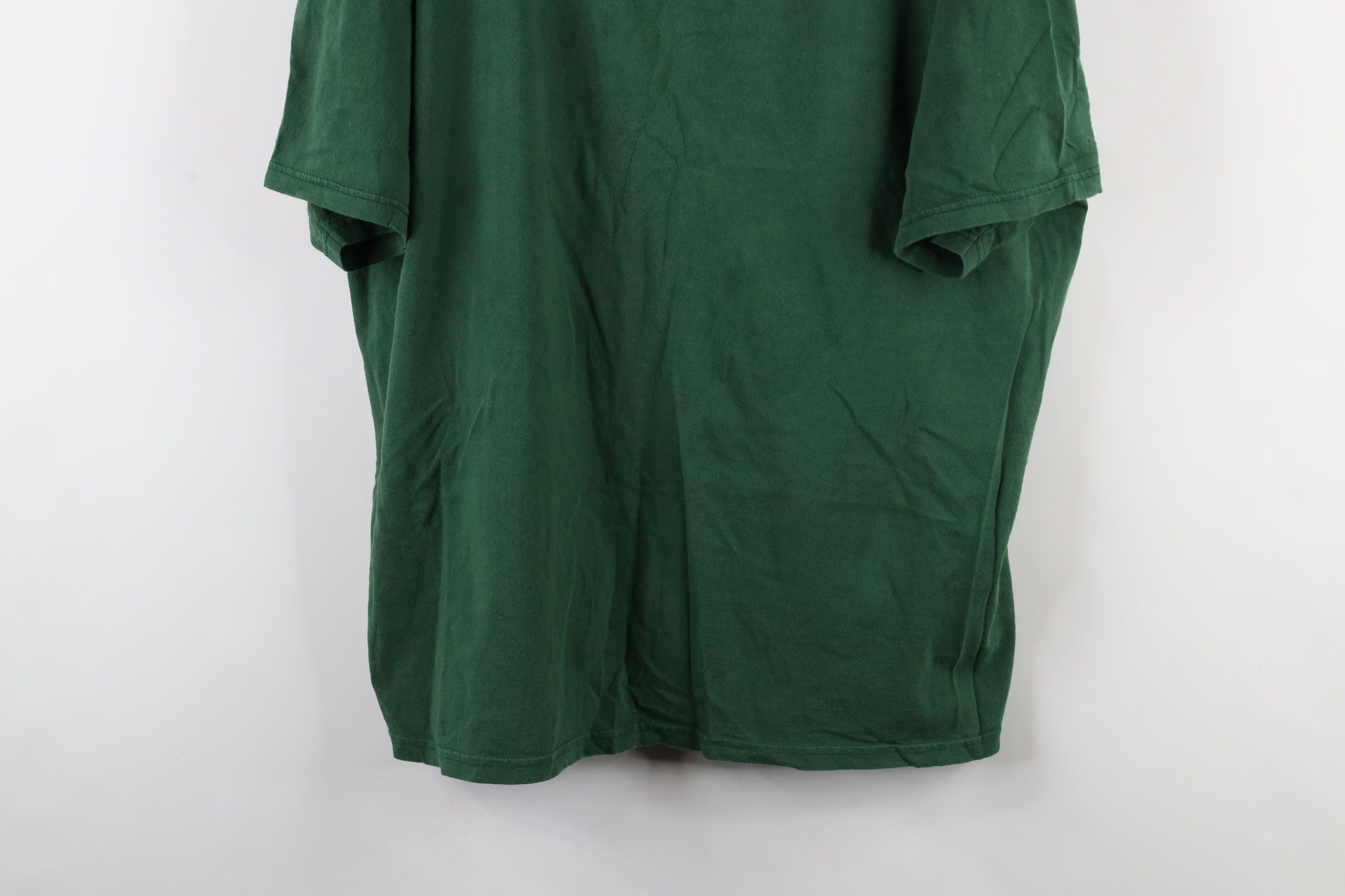 Russell Athletic × Vintage Vintage 90s Russell Athletic Blank T-Shirt Green Cotton Size US XXL / EU 58 / 5 - 3 Thumbnail