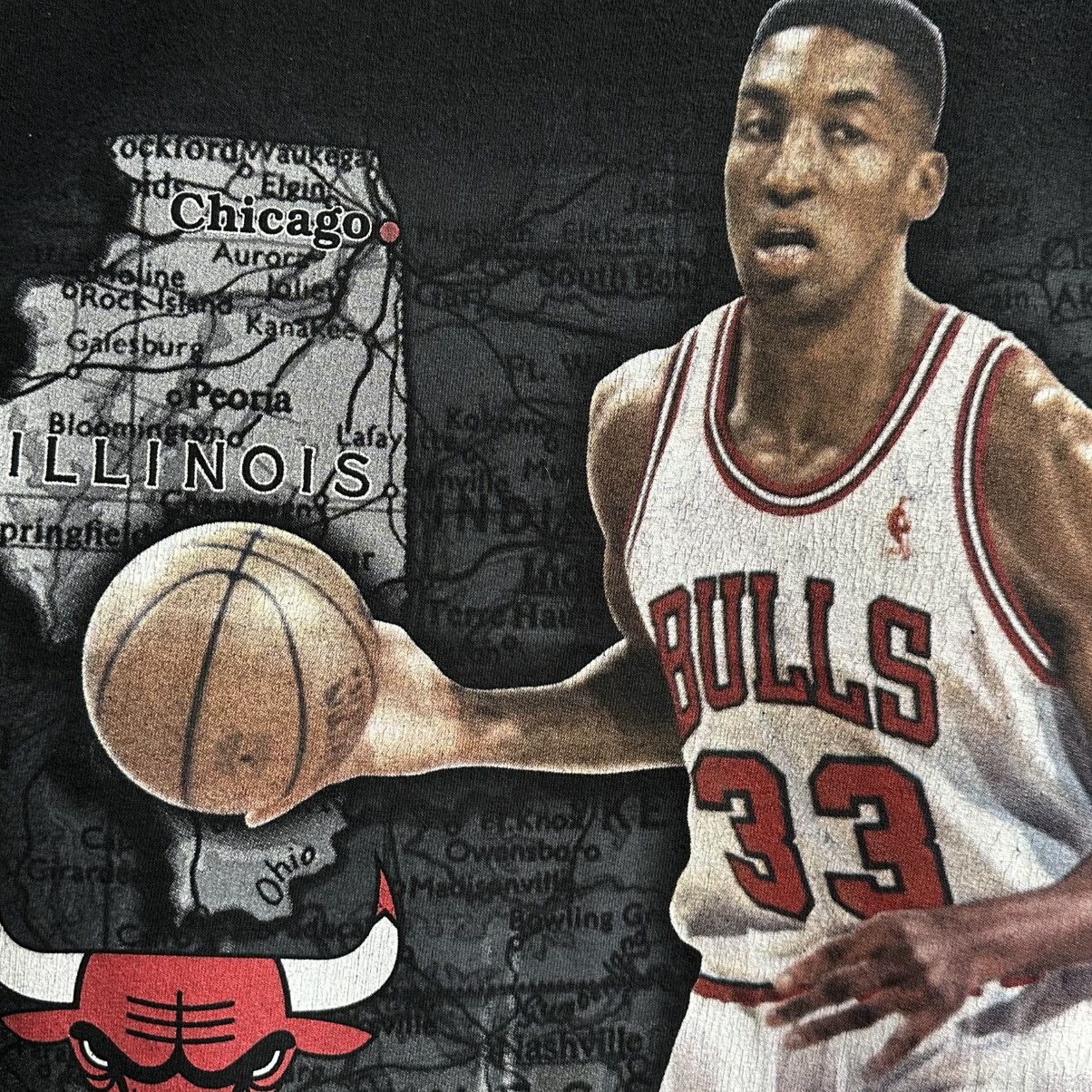 Pro Player Vintage 90s Scottie Pippen Chicago Bulls NBA Pro Player Tee Size US L / EU 52-54 / 3 - 3 Thumbnail
