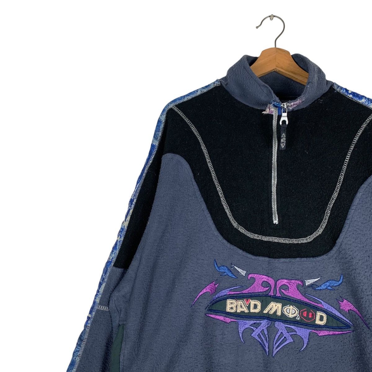 Other 80's SANTOSTEFANO Bad Mood HalfZip Pullover Fleece #1373-C62 Size US L / EU 52-54 / 3 - 3 Thumbnail