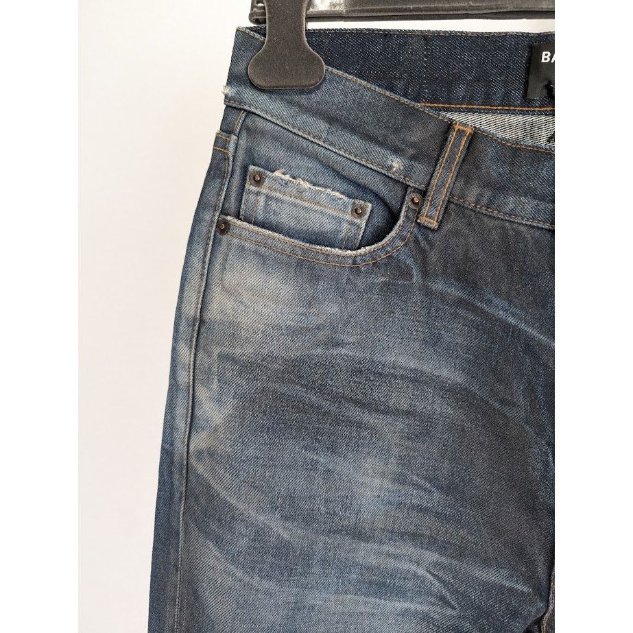 Balenciaga o1rshd1 Normal Fit Pants Organic Japanese Twill in Blue Size US 28 / EU 44 - 6 Thumbnail