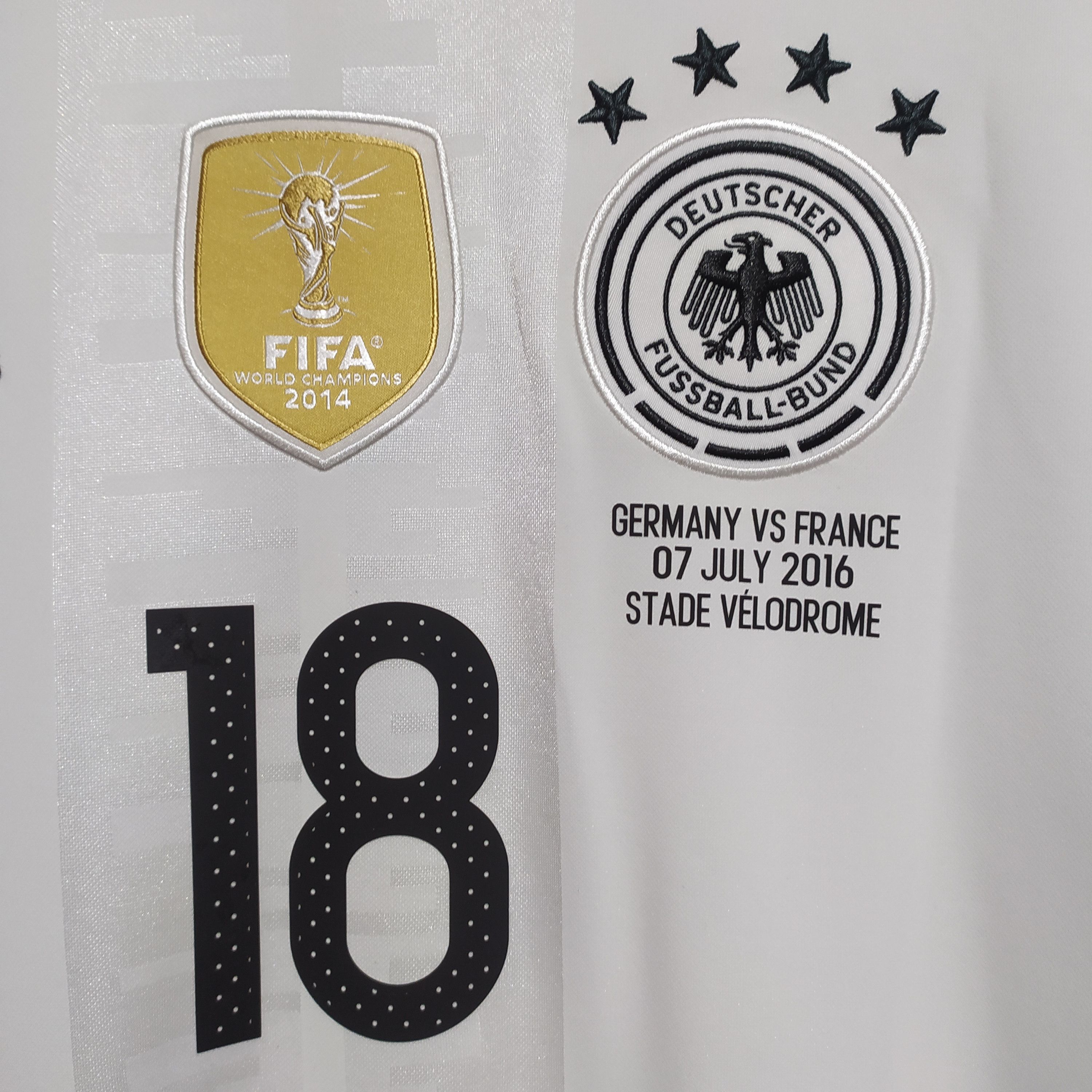 Adidas Adidas x Germany 2016 #18 Kroos Home Jersey Shirt Size US M / EU 48-50 / 2 - 9 Thumbnail